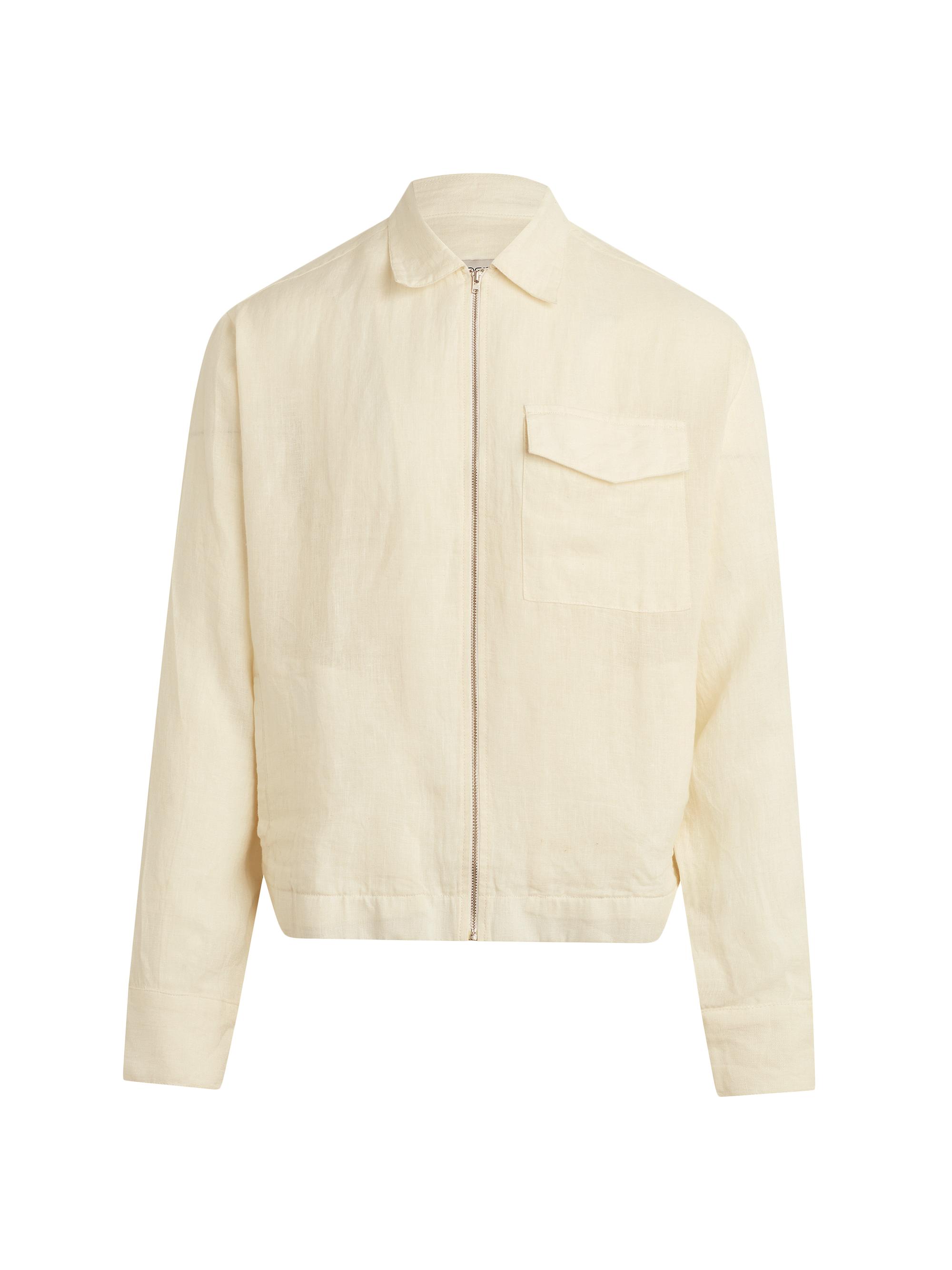 Joe's Jeans Men's Linen Full-Zip Jacket - Baritone Blue