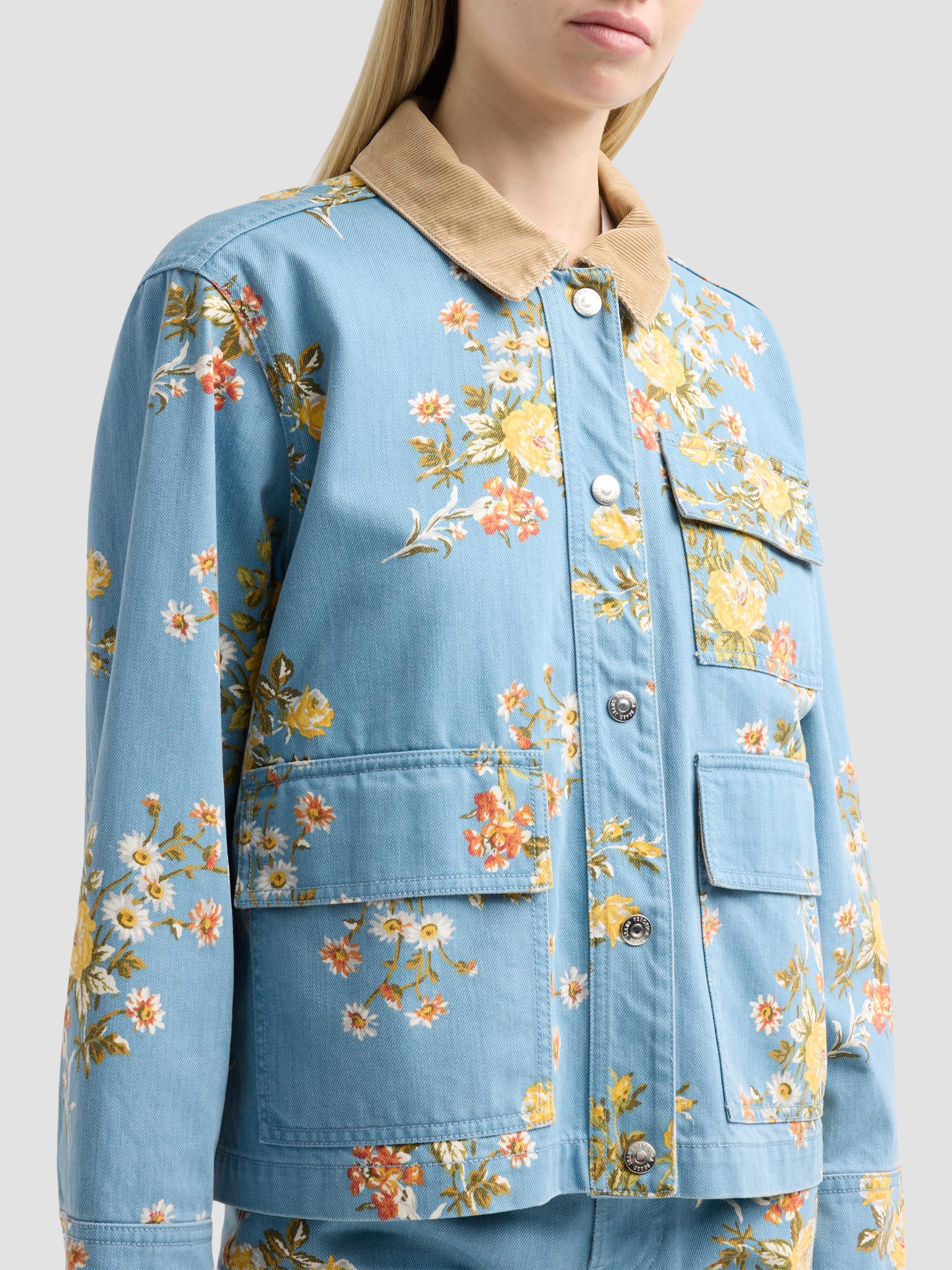 Veronica Beard Leighton Floral Denim Jacket | Saks Fifth Avenue
