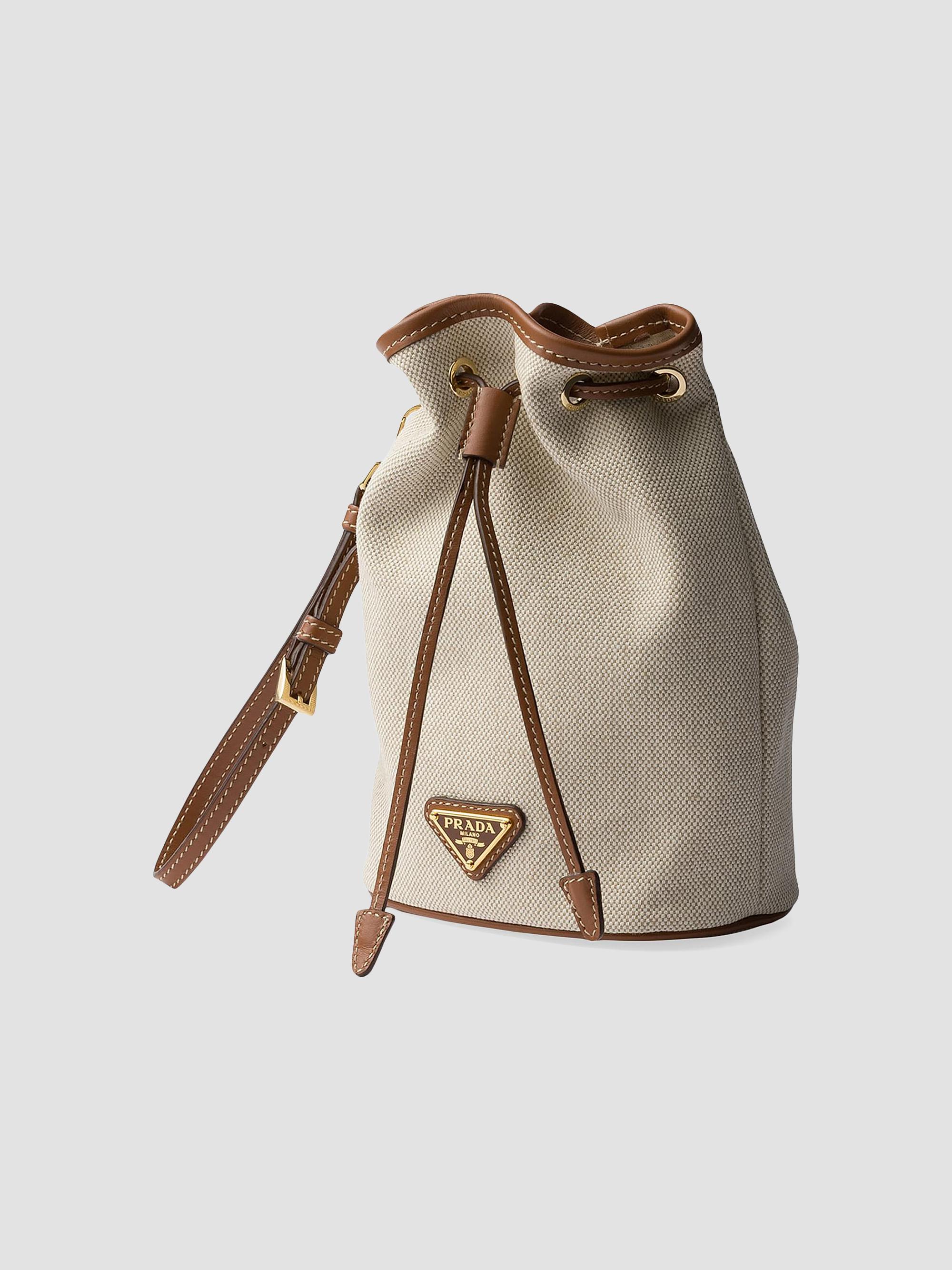 Prada Canvas and Leather Pouch | Saks Fifth Avenue