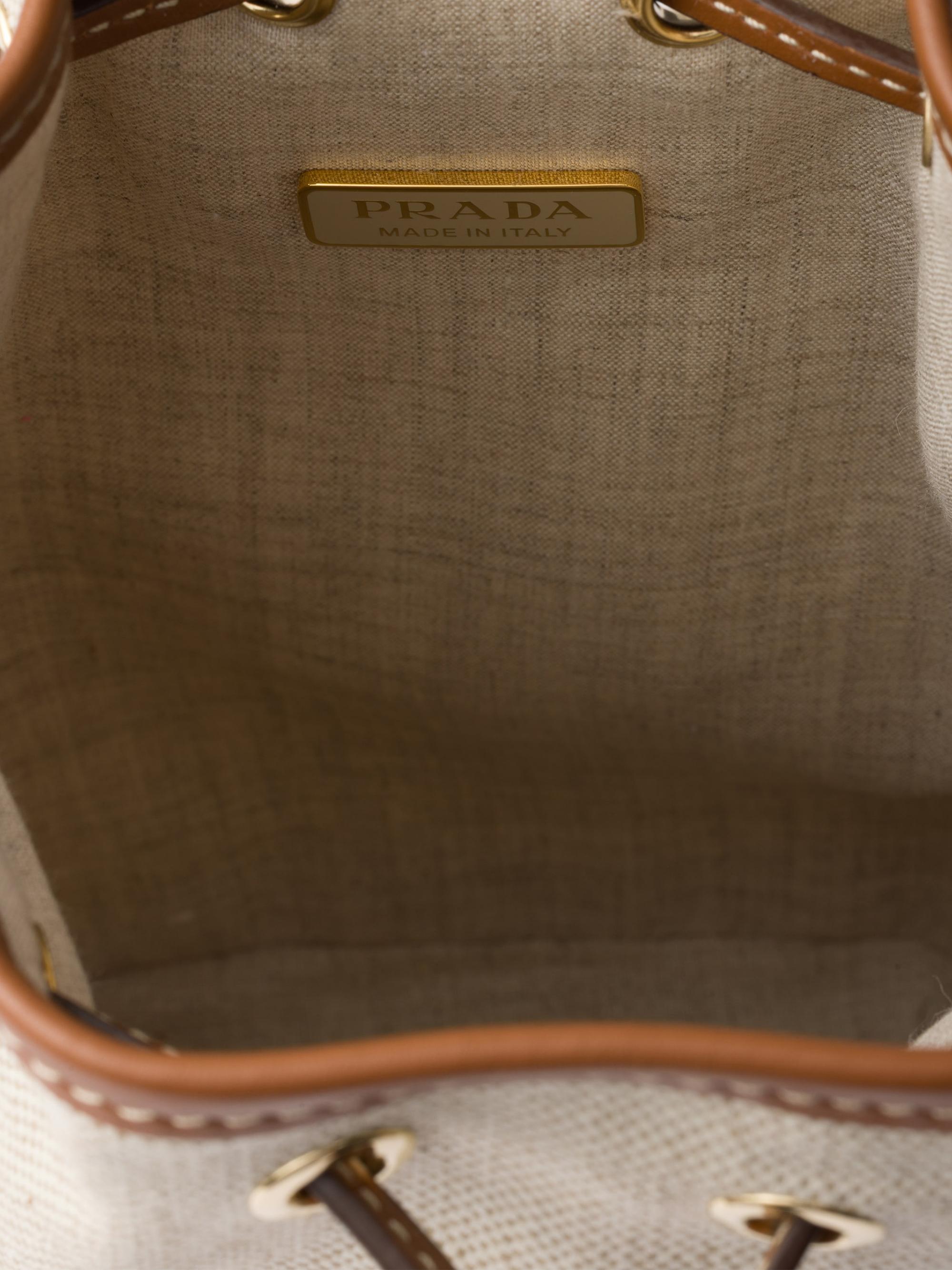 Prada Canvas and Leather Pouch | Saks Fifth Avenue