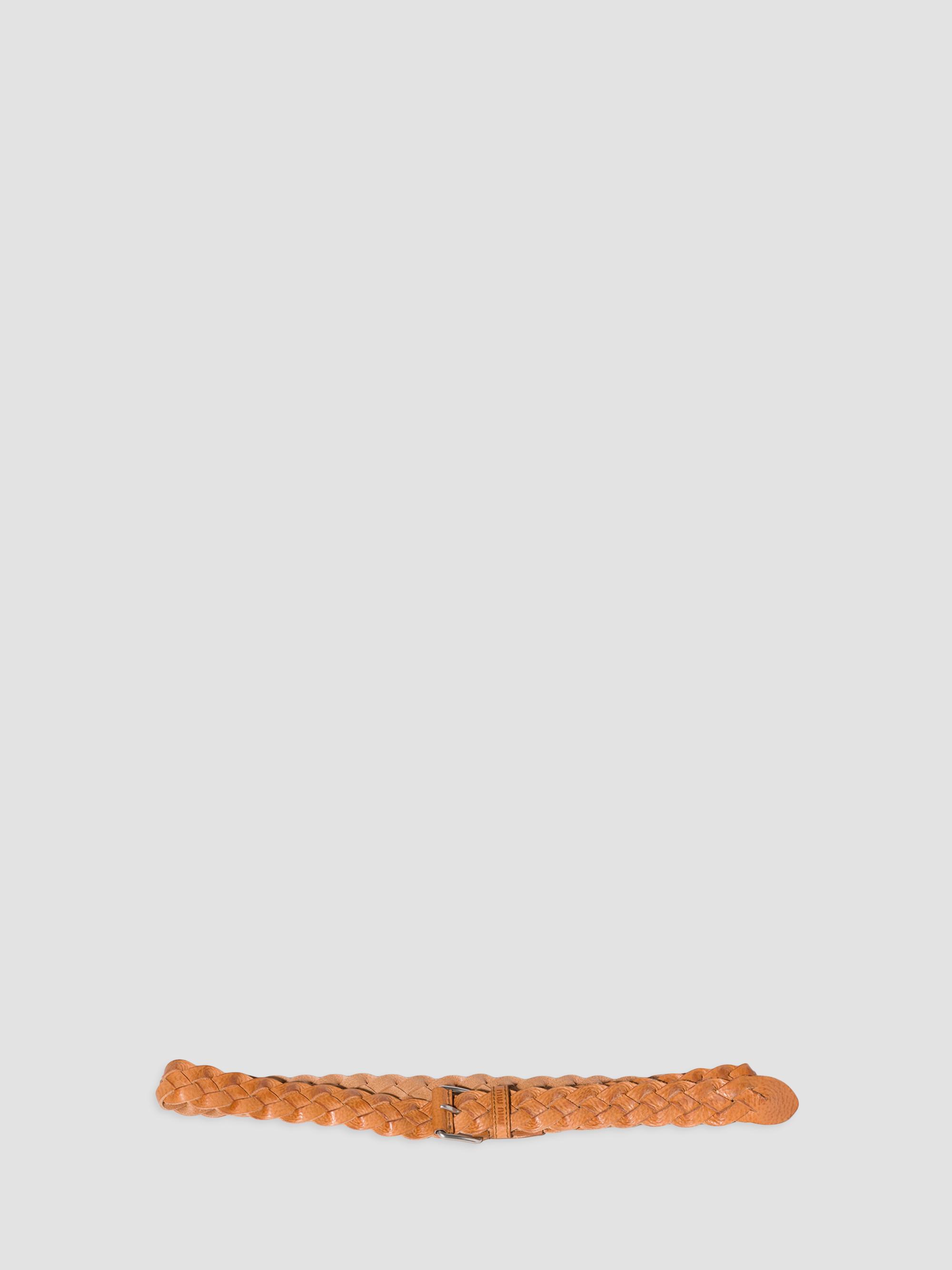 Miu Miu Women's Leather Belt - Brown | Thumbnail 3