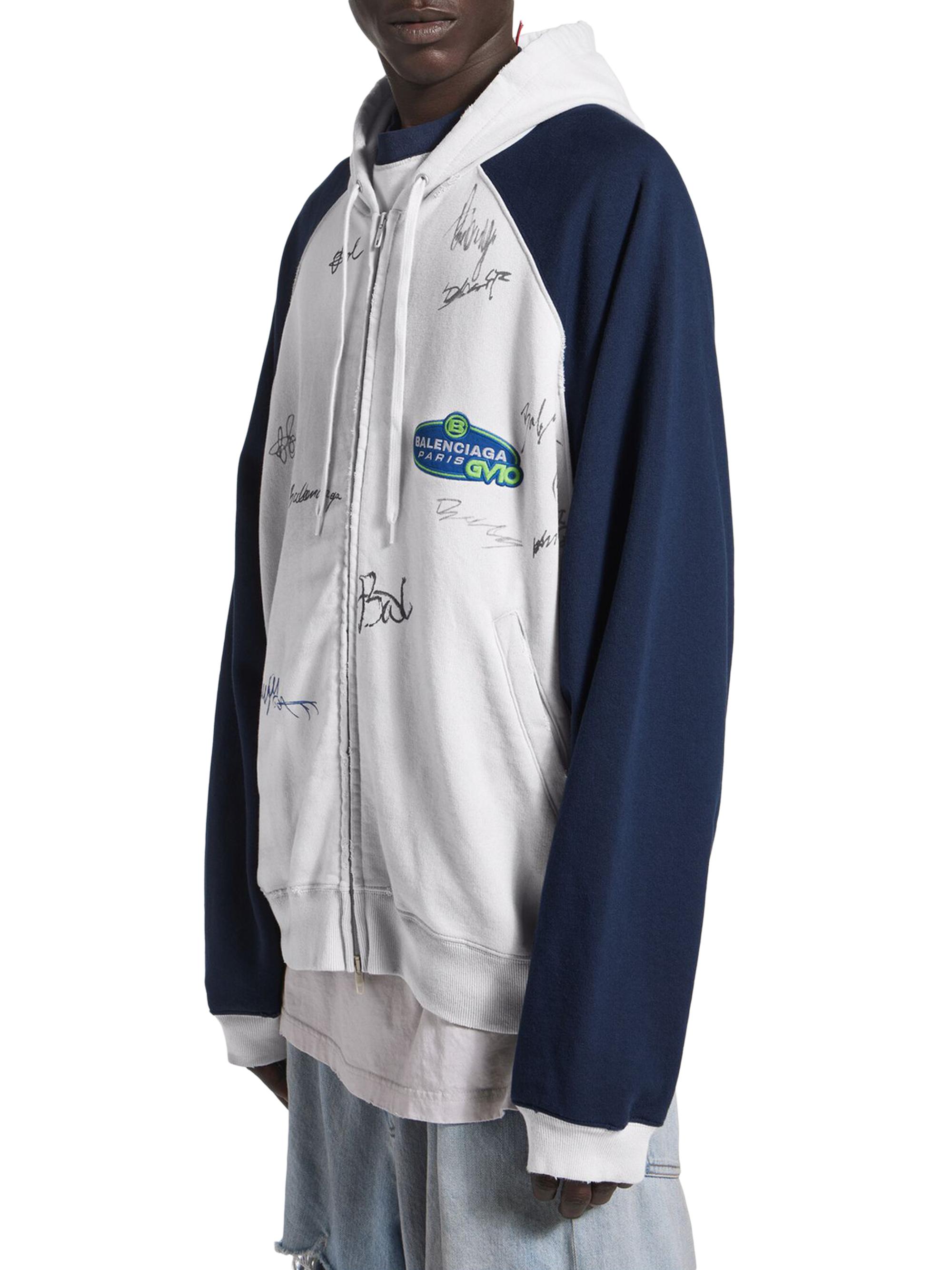 Balenciaga Banana Raglan Oversized Zip-Up Hoodie | Saks Fifth Avenue