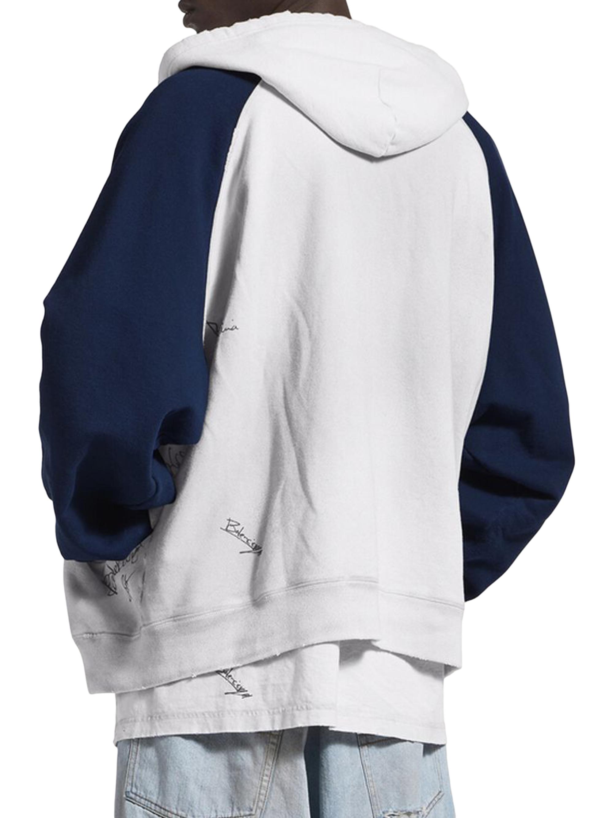 Balenciaga Banana Raglan Oversized Zip-Up Hoodie | Saks Fifth Avenue
