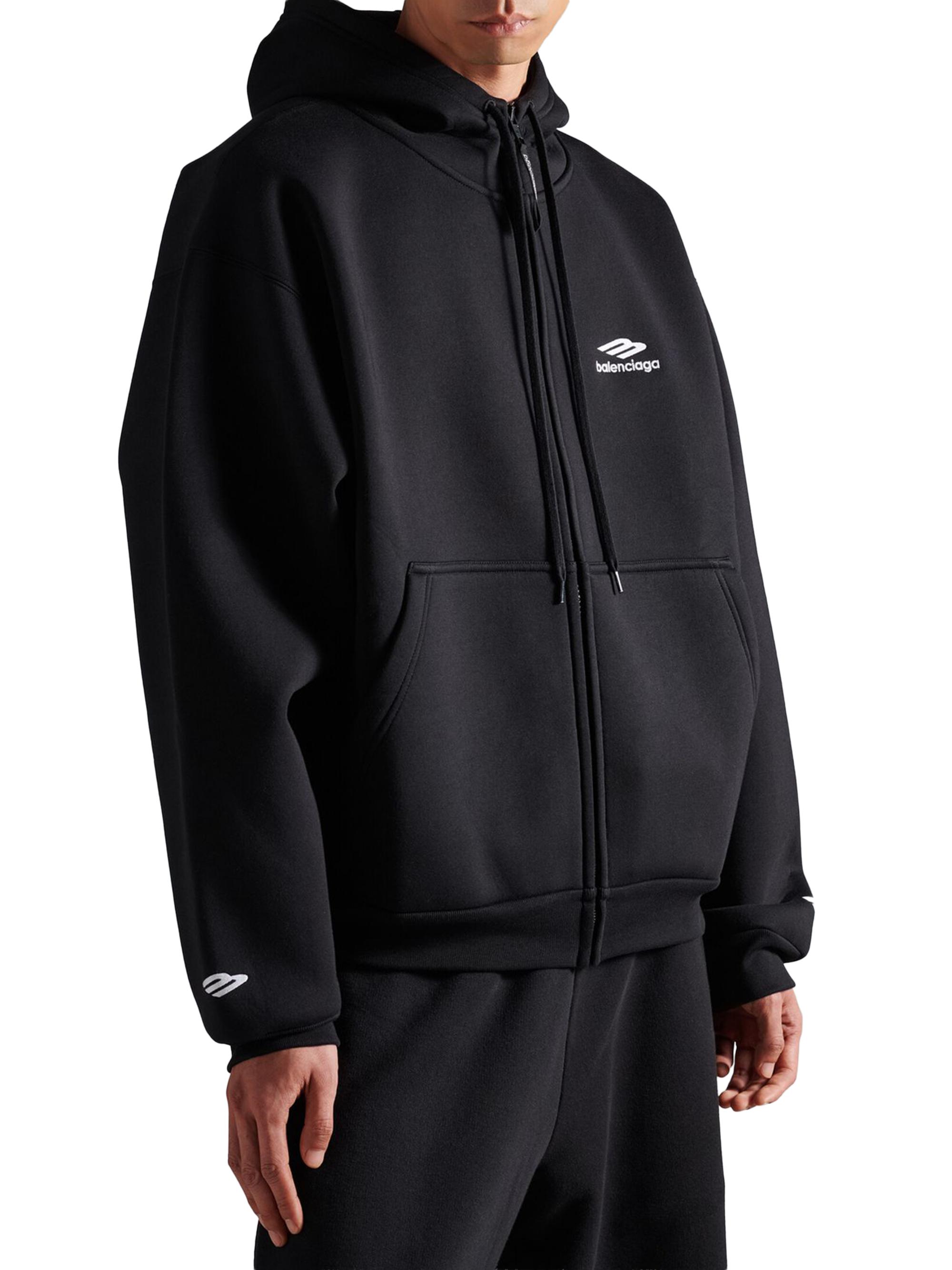 Balenciaga 3B Sports Icon Zip-Up Hoodie | Saks Fifth Avenue