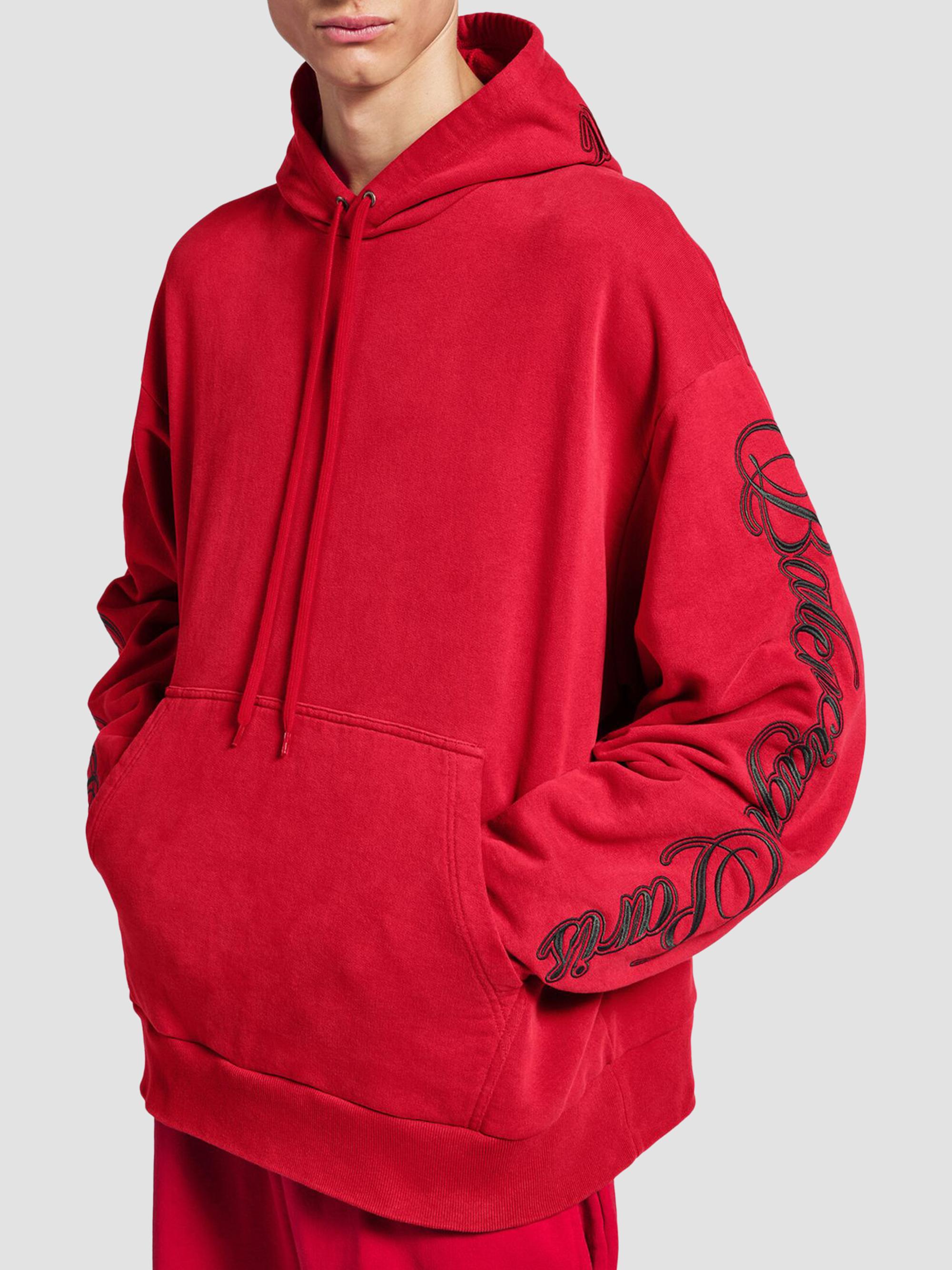 Balenciaga Cursive Oversized Hoodie | Saks Fifth Avenue