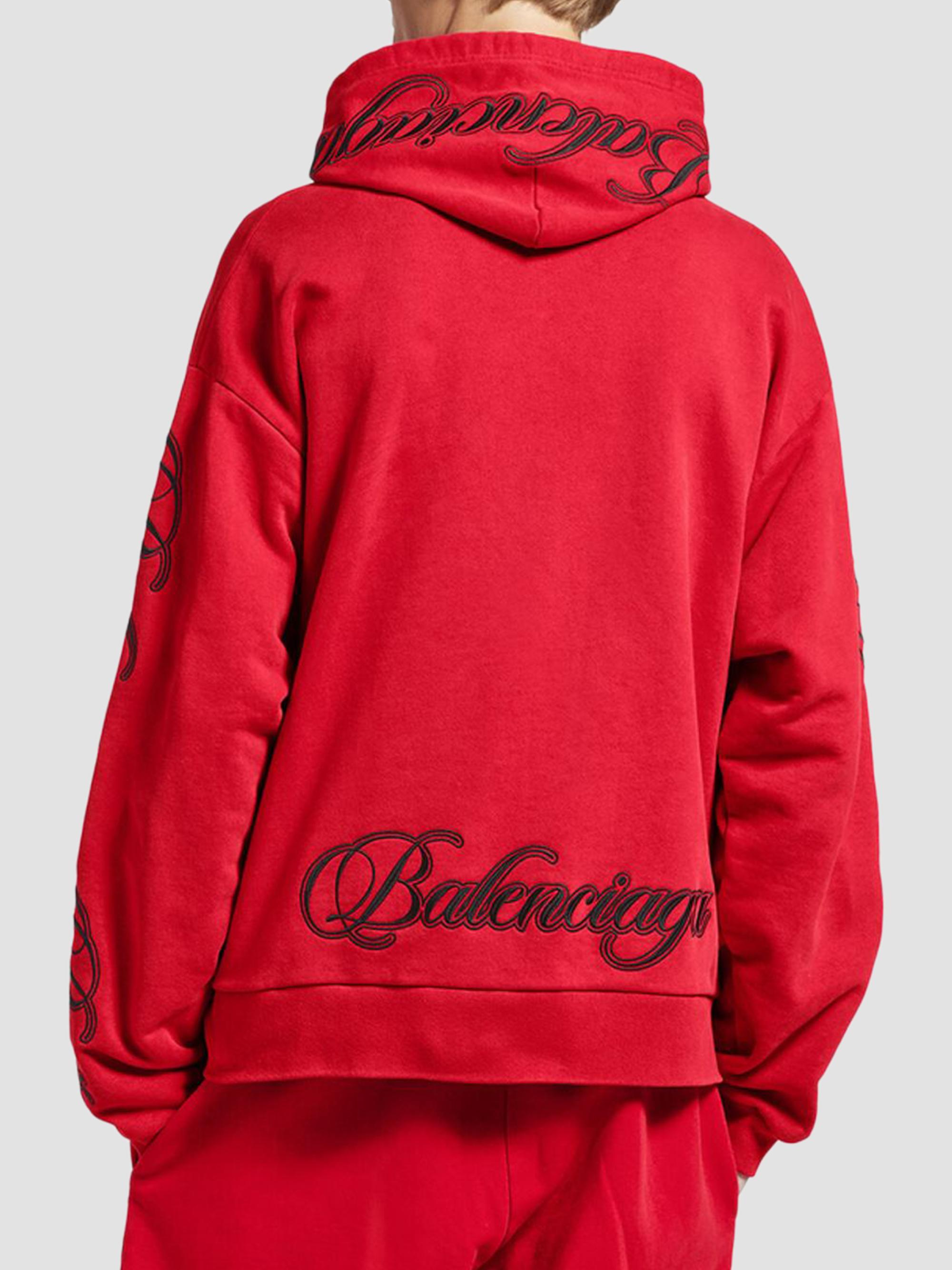Balenciaga Cursive Oversized Hoodie | Saks Fifth Avenue