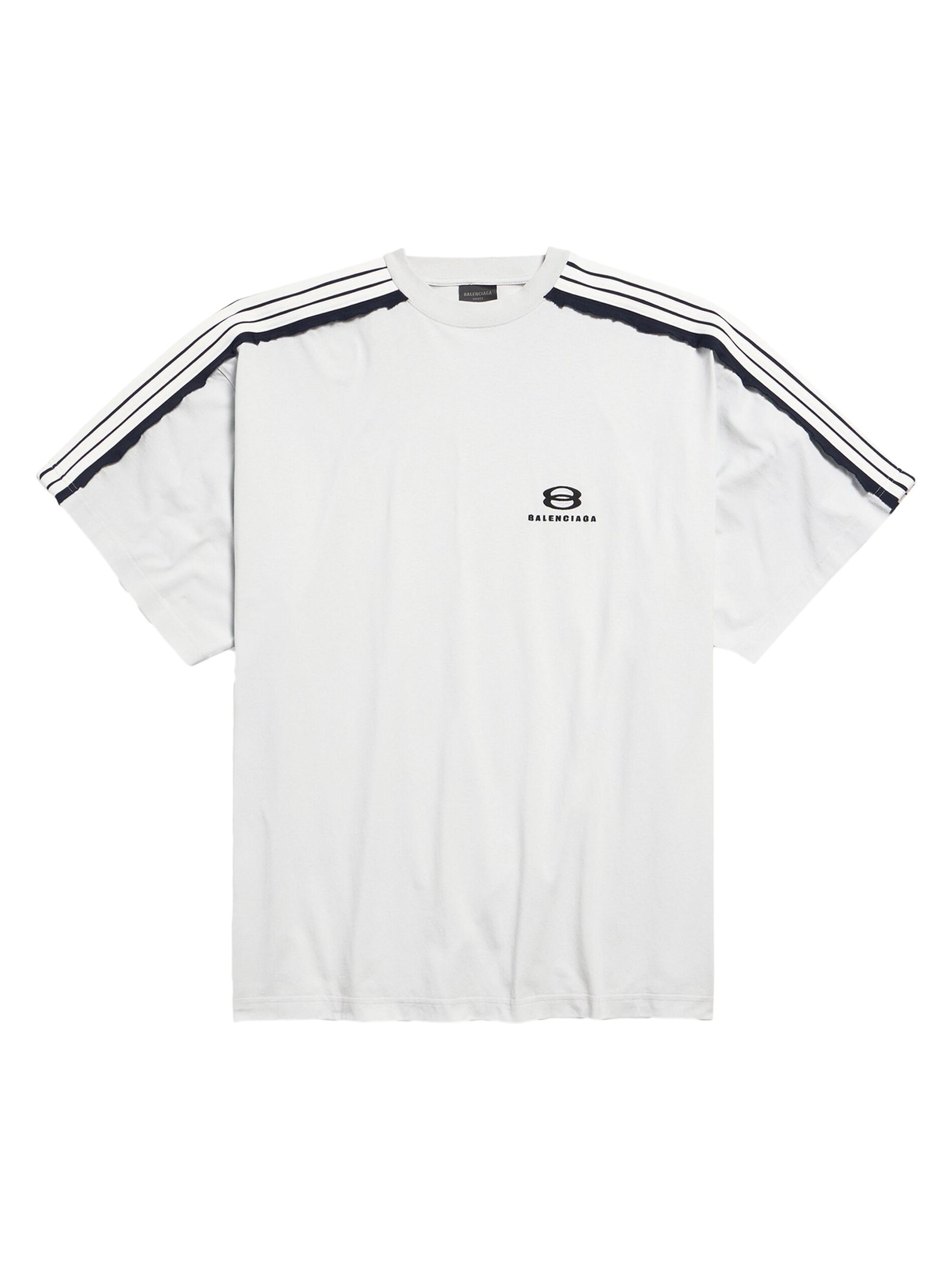 Balenciaga Men's Unity Sports Icon Oversized T-Shirt - Dirty White Black