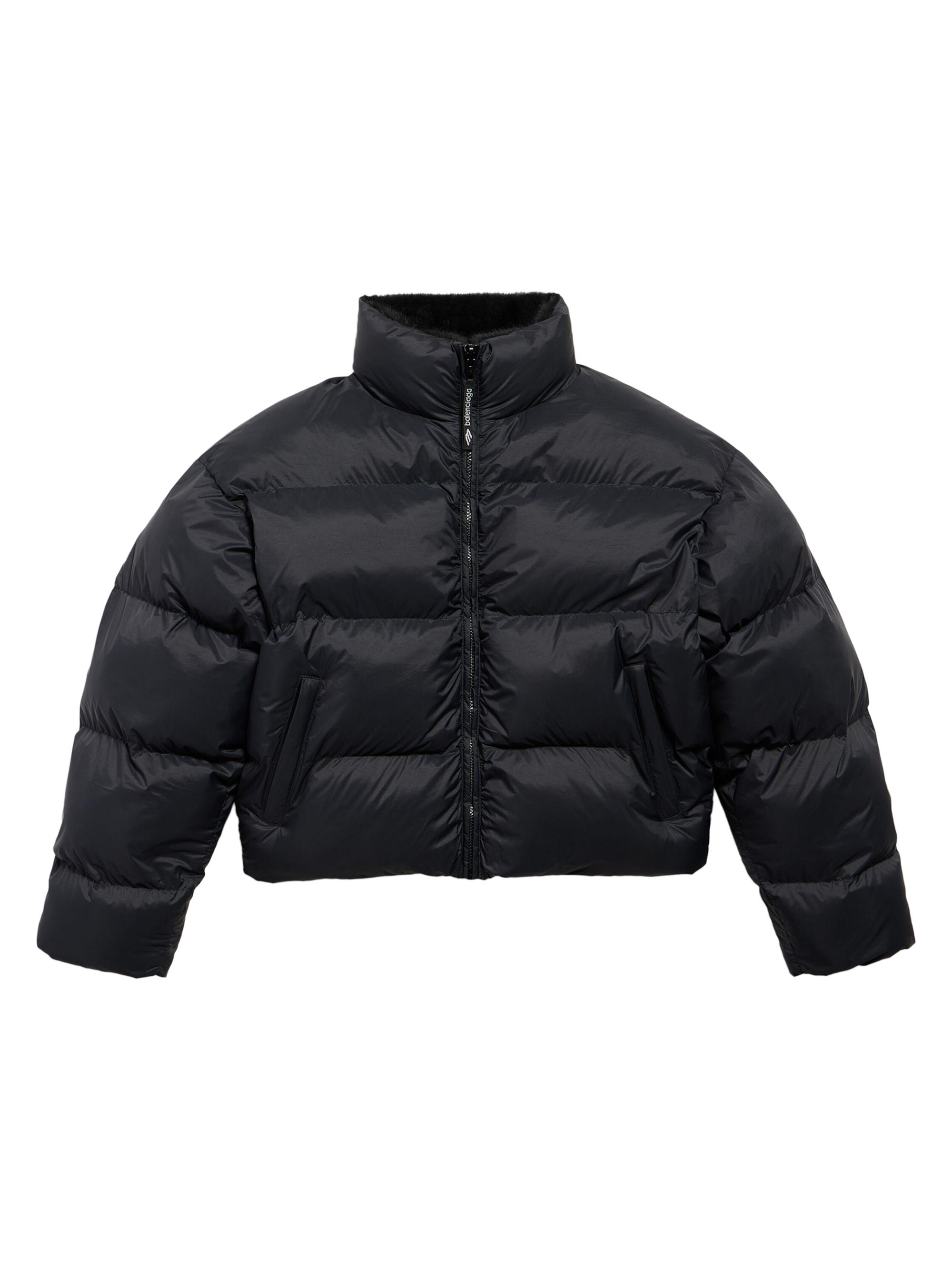 Balenciaga Men's Ski Reversible Puffer Jacket - Black Brown