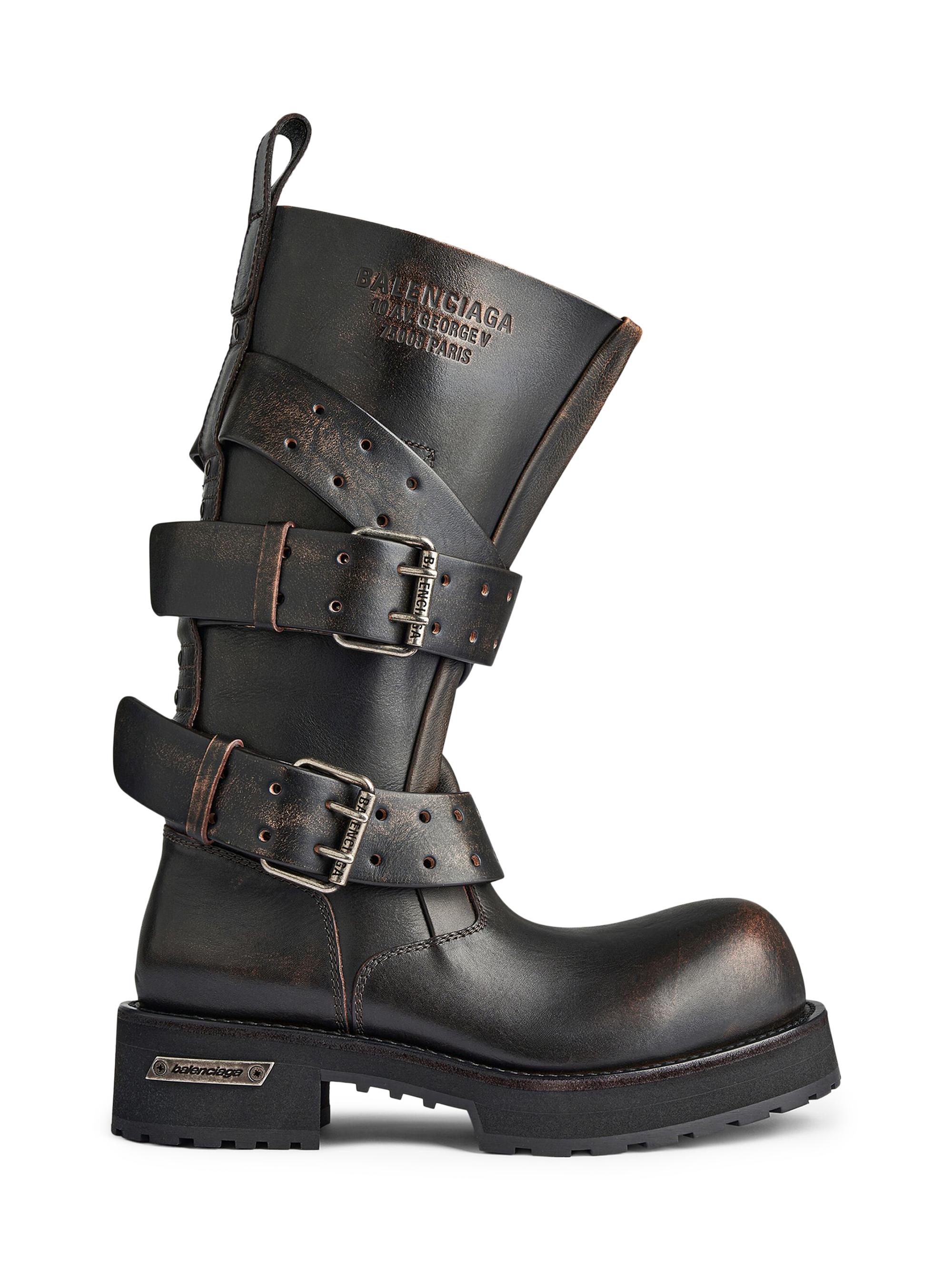 Balenciaga Men's Venom High Boots - Black Brown
