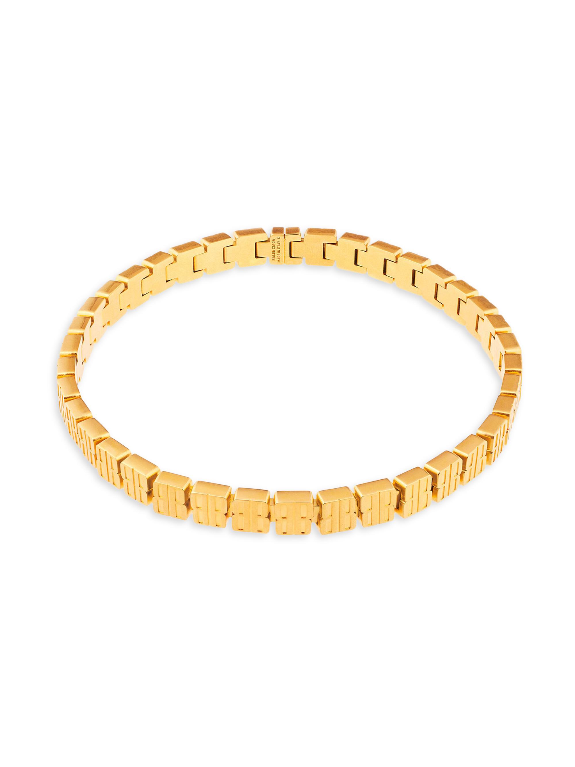 Balenciaga Women's Nano Mini Link Choker - Shiny Gold