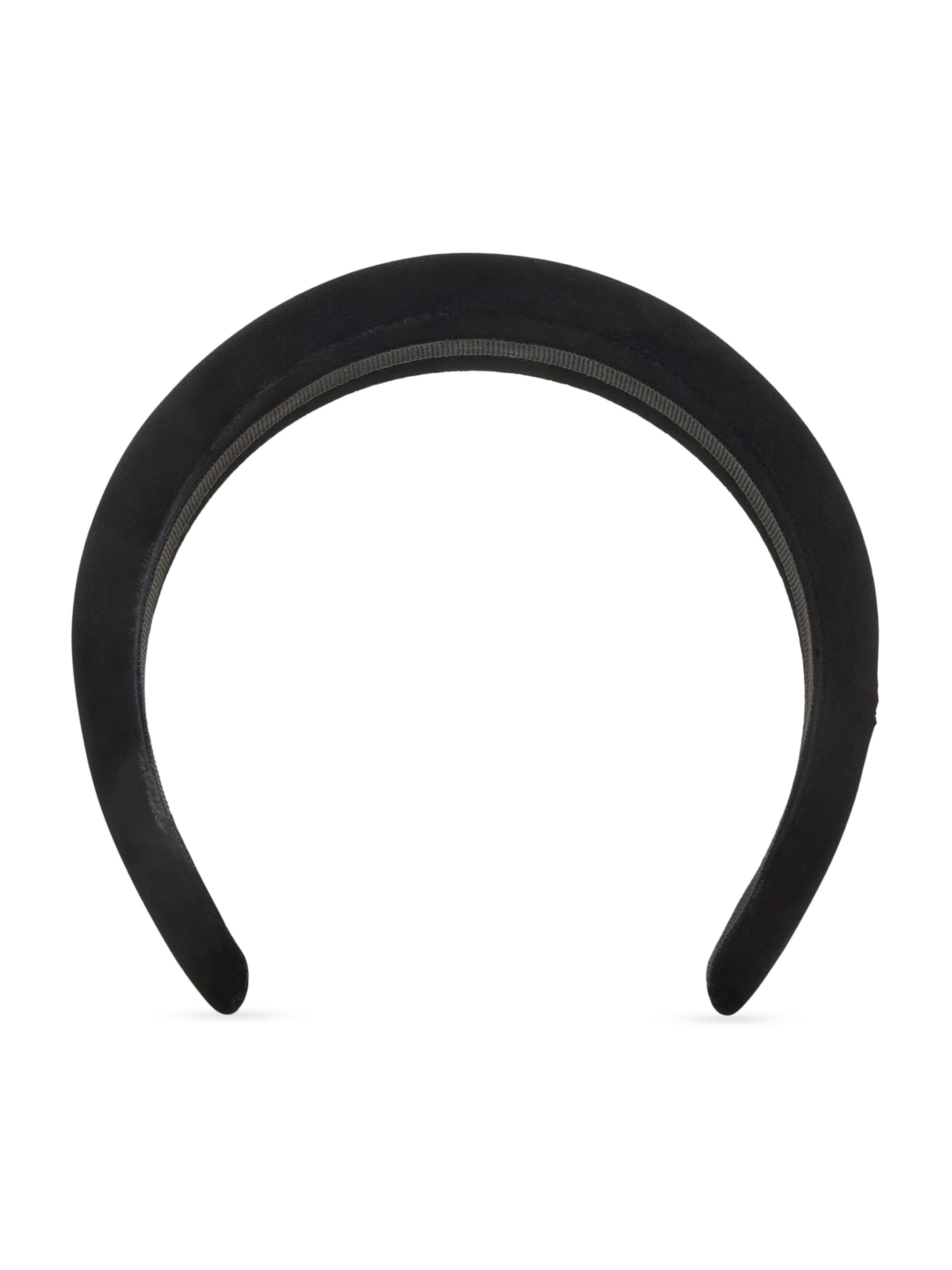 Balenciaga Women's Holli Headband - Black Shiny Silver