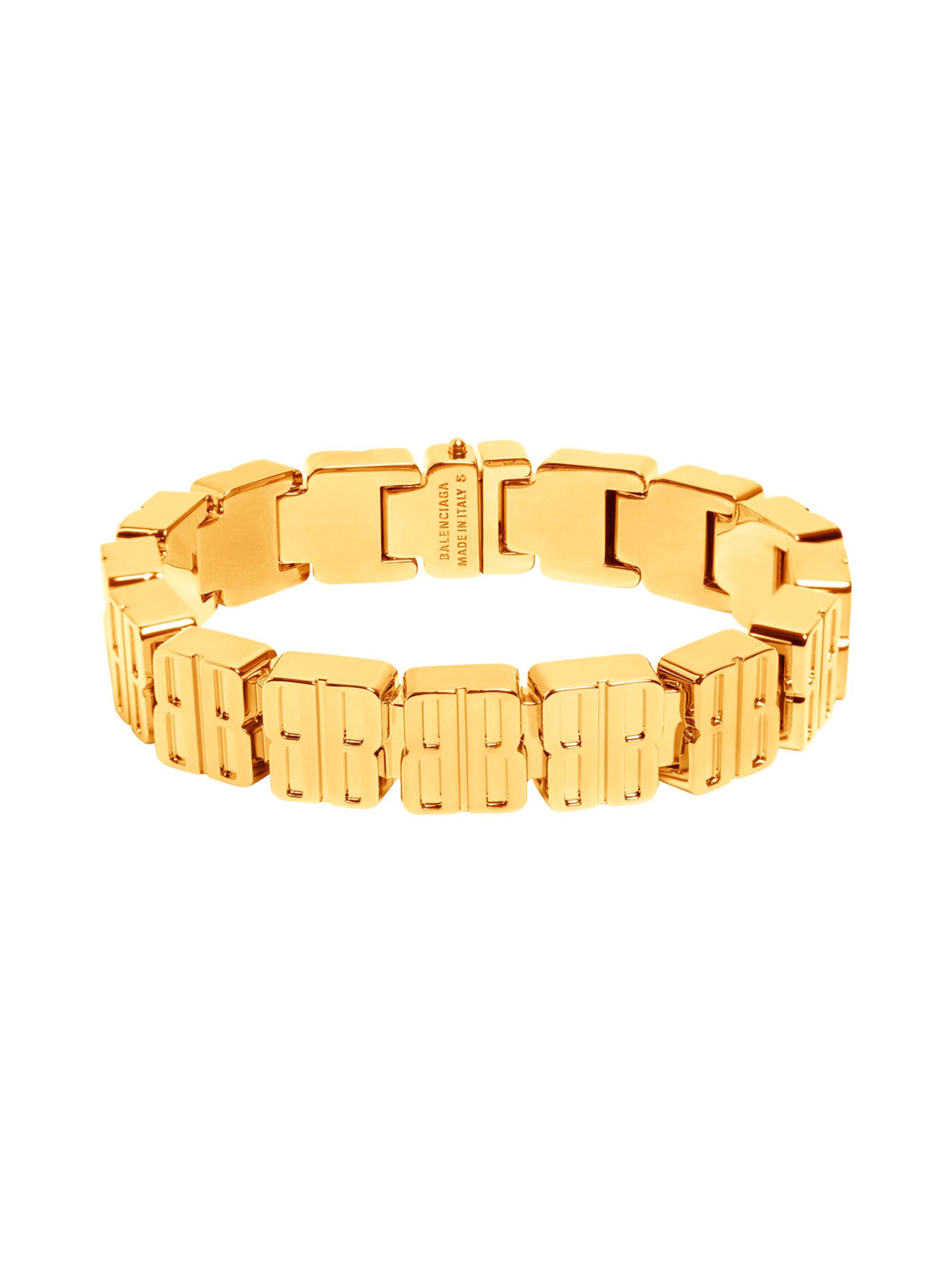 Balenciaga Women's Nano Mini Link Bracelet - Shiny Gold