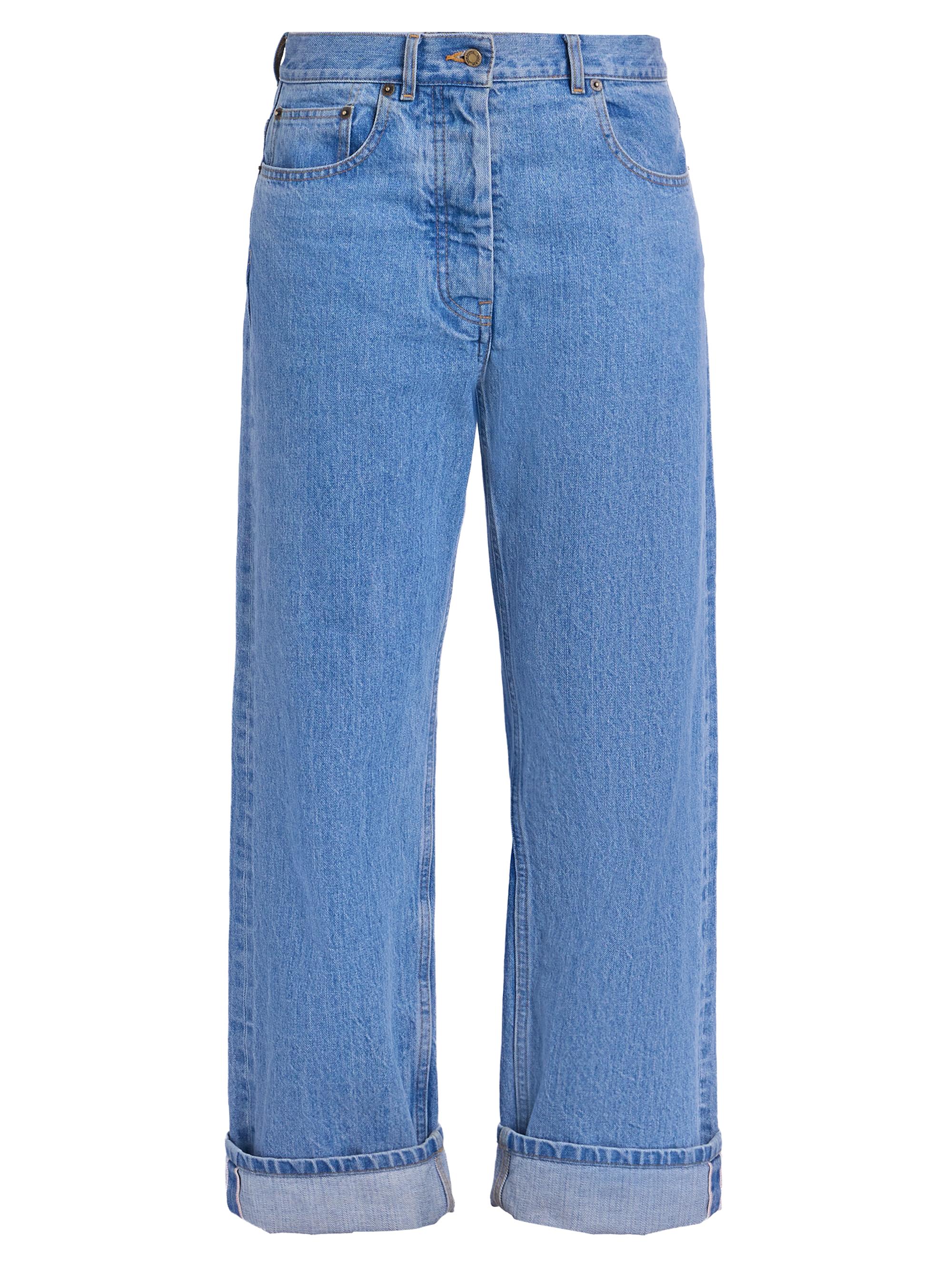 The Row Lesley High-Rise Crop Jeans | Saks Fifth Avenue