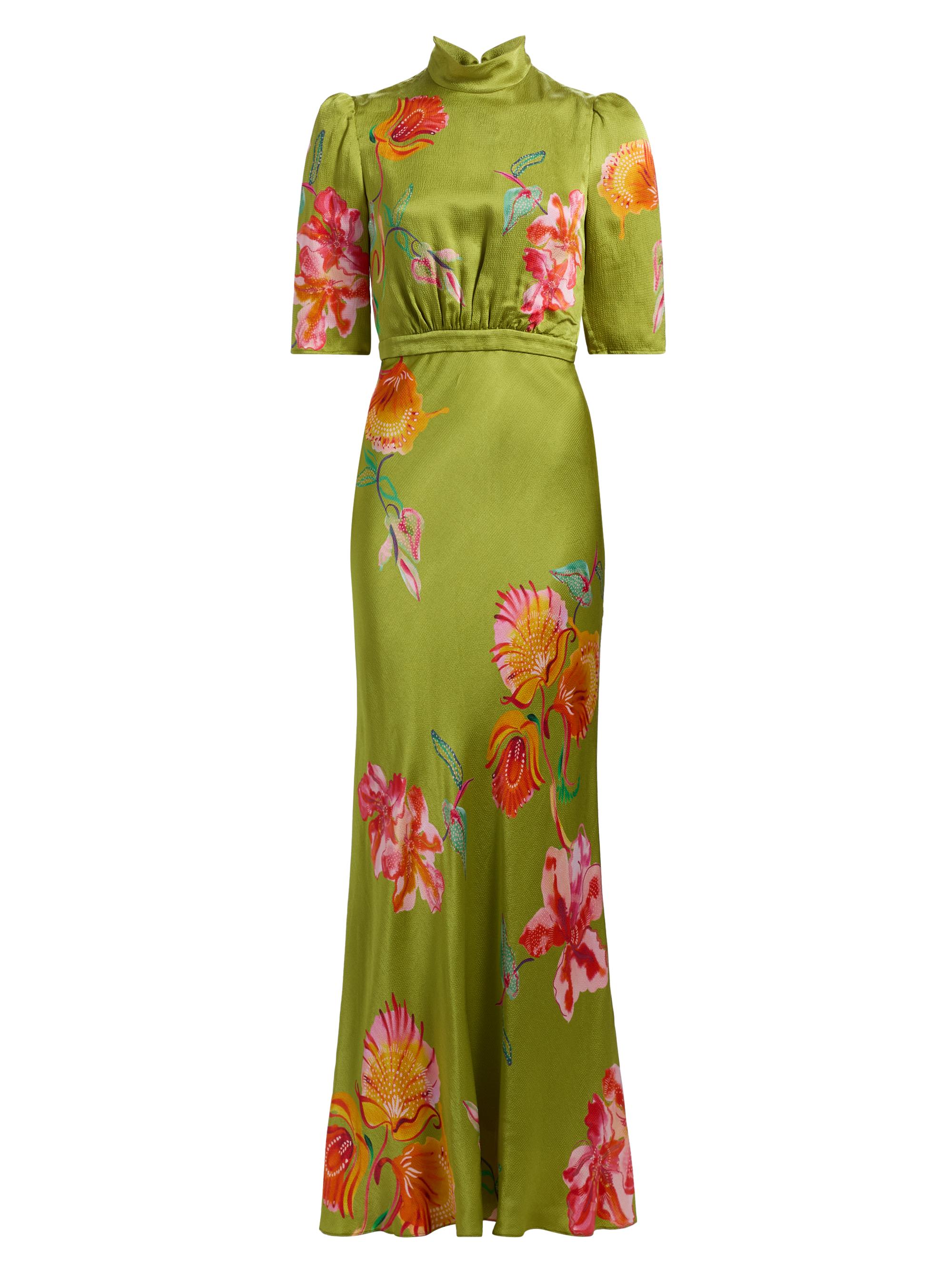 celestial dress formal Celestial Drop Waist Square Shoulder Chiffon Floor Length Dress main image 1