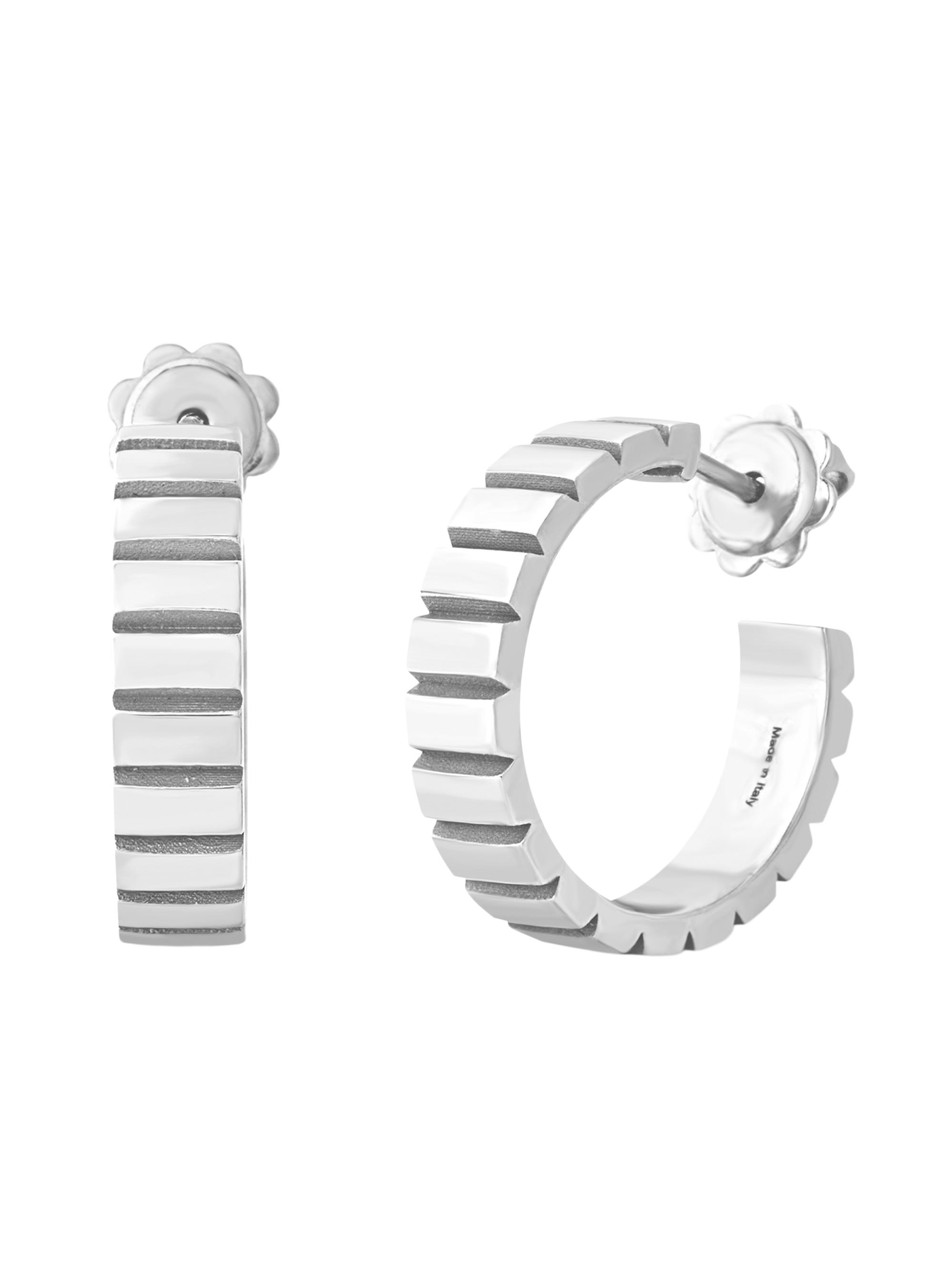Chiarelli Milano Women's Riflessi 18K White Gold Hoop Earrings - White Gold