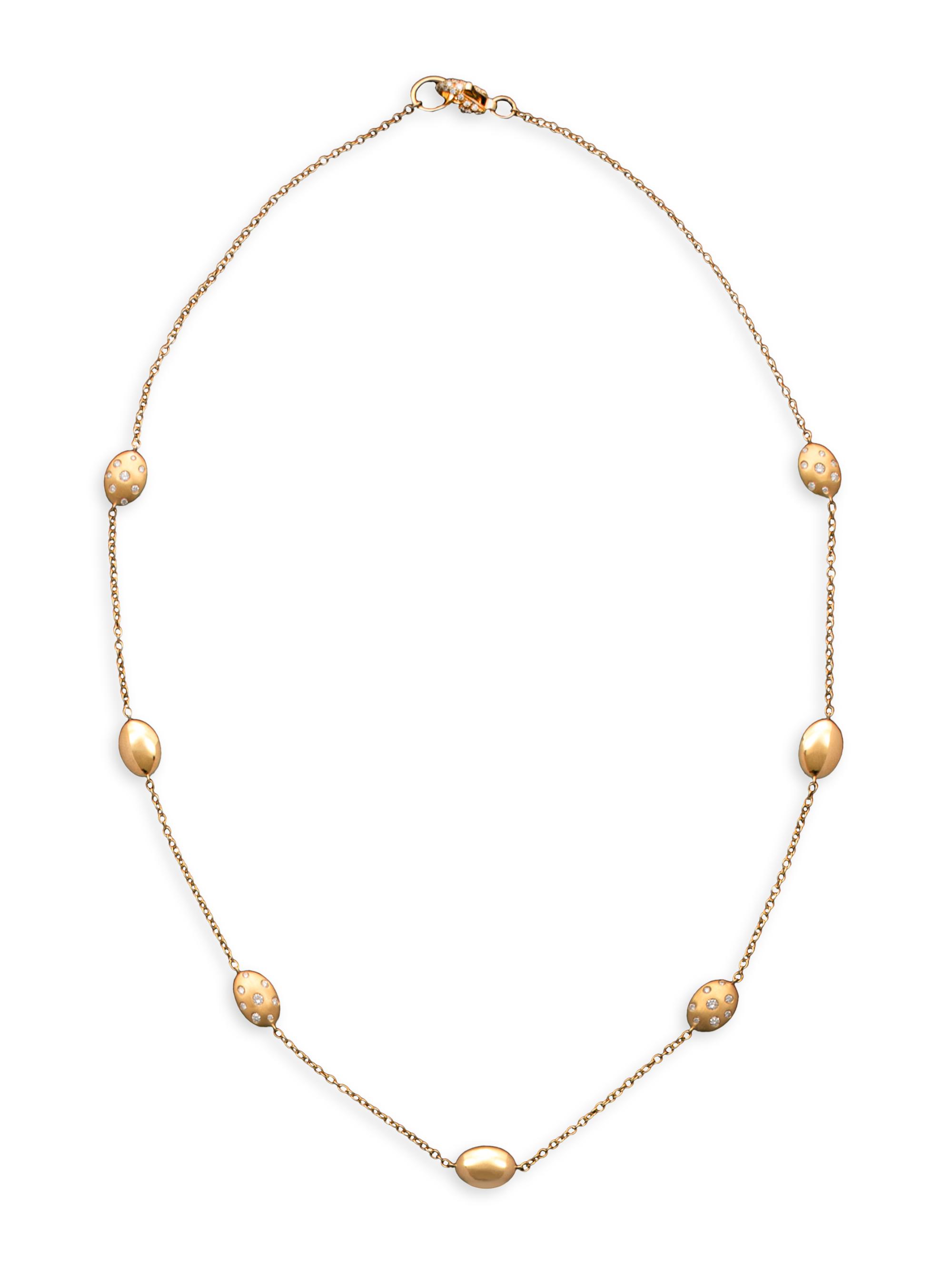 Chiarelli Milano Women's Ulivo 18K Yellow Gold & 0.80 TCW Diamond Station Necklace - Yellow Gold