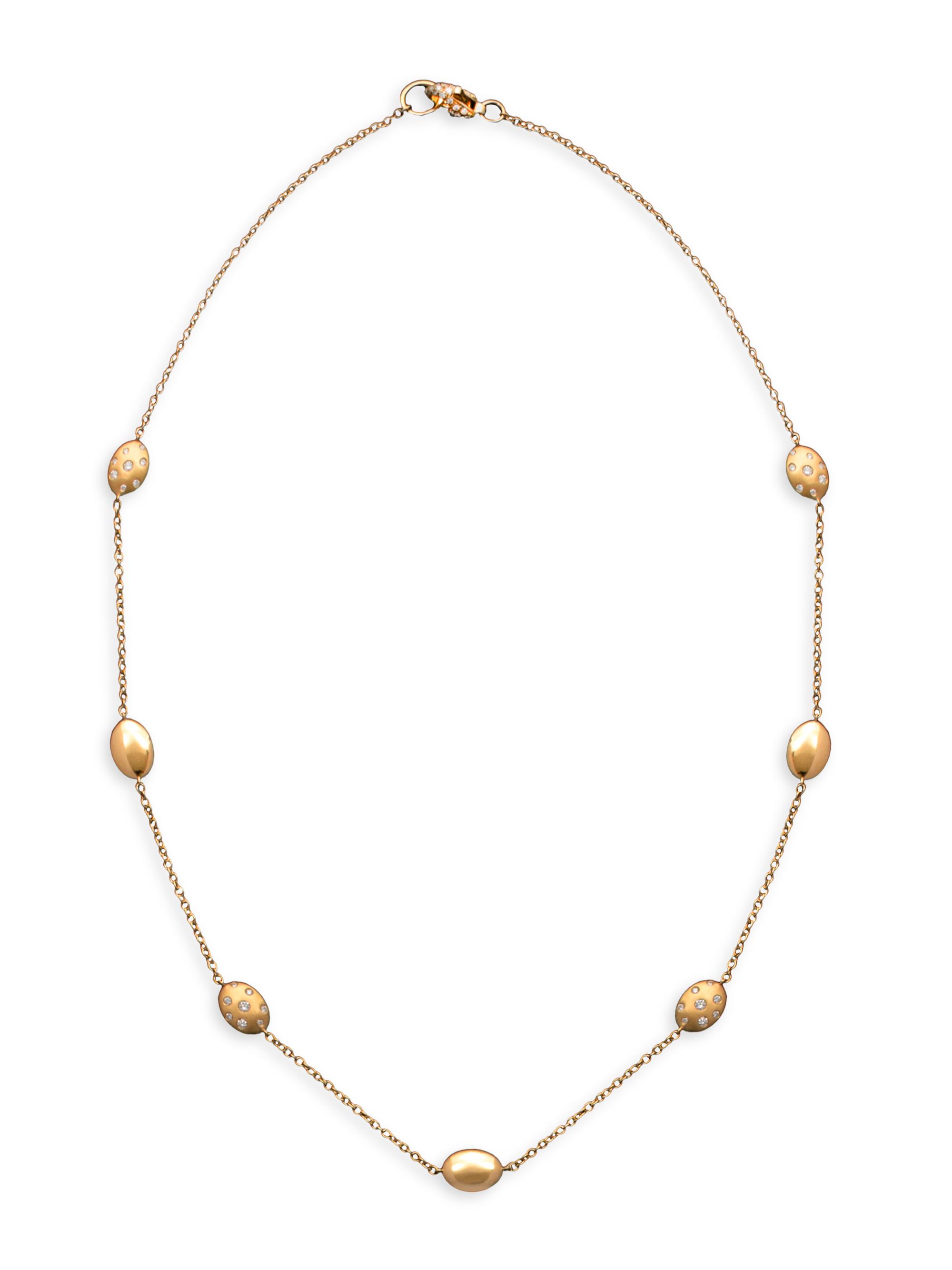 Chiarelli Milano Women's Ulivo 18K Rose Gold & 0.80 TCW Diamond Station Necklace - Rose Gold