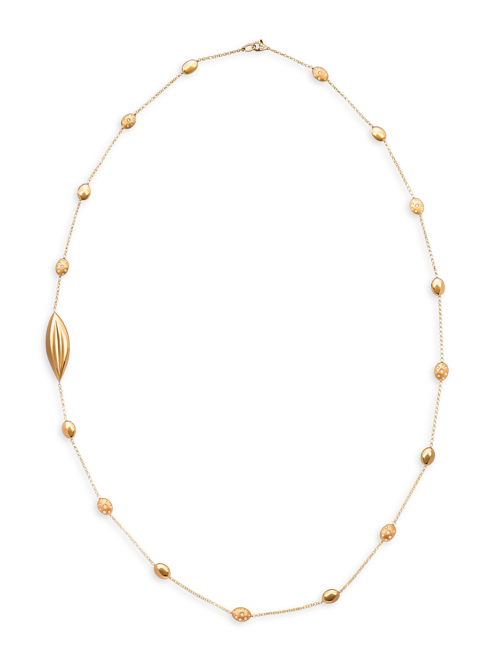 Chiarelli Milano Women's Ulivo 18K Rose Gold & 1.42 TCW Diamond Long Station Necklace - Rose Gold