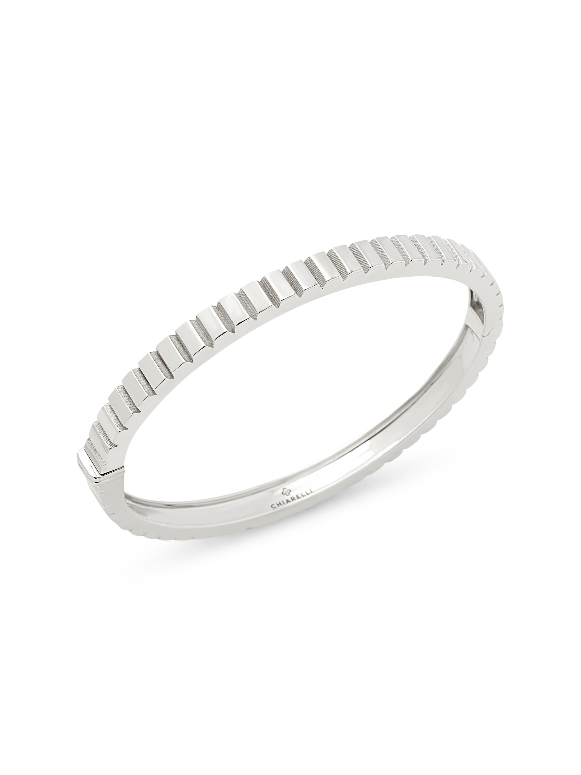 Chiarelli Milano Women's Riflessi 18K White Gold Bangle - White Gold
