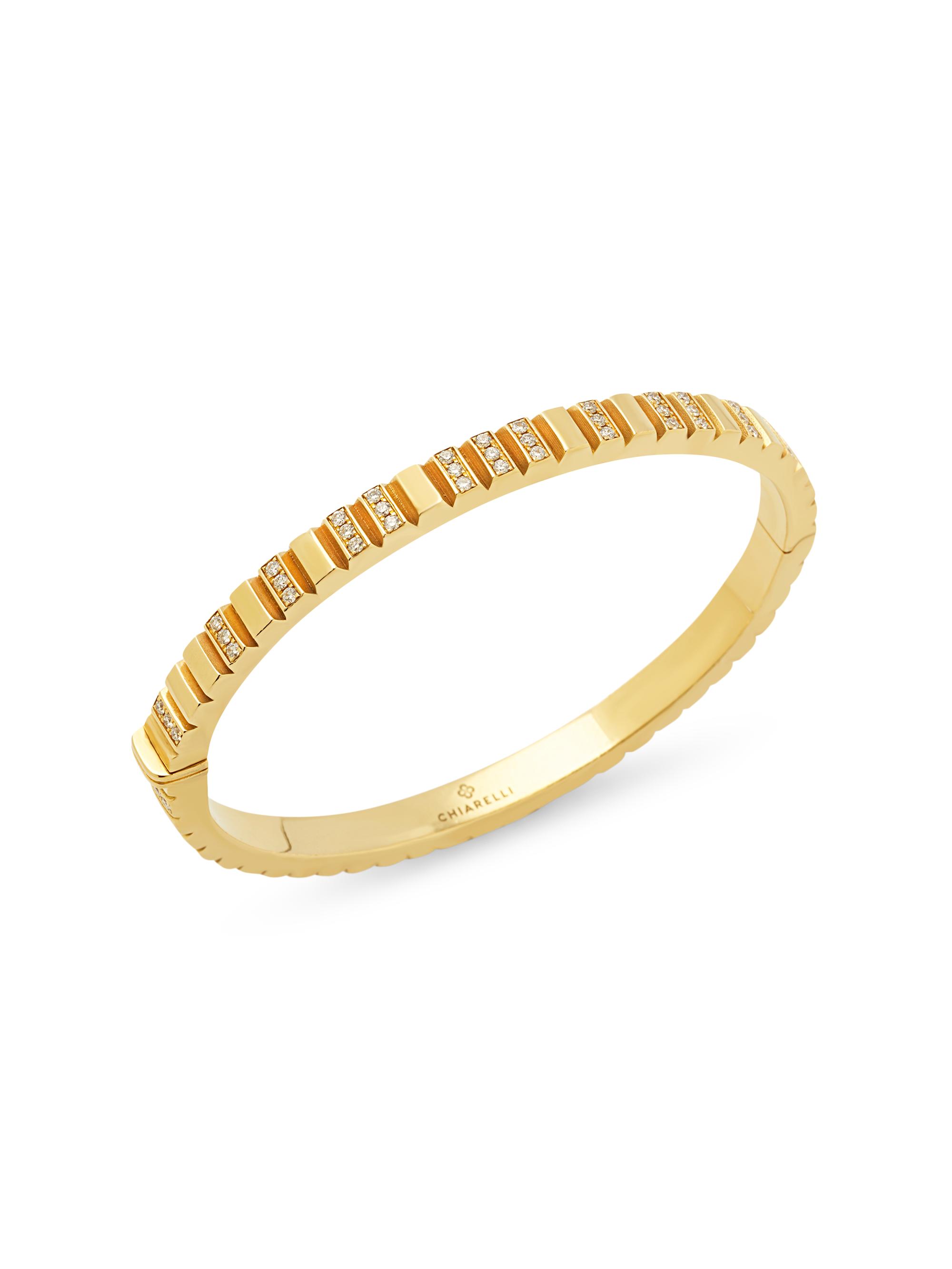 Chiarelli Milano Women's Riflessi 18K Yellow Gold & 0.74 TCW Diamond Bangle - Yellow Gold