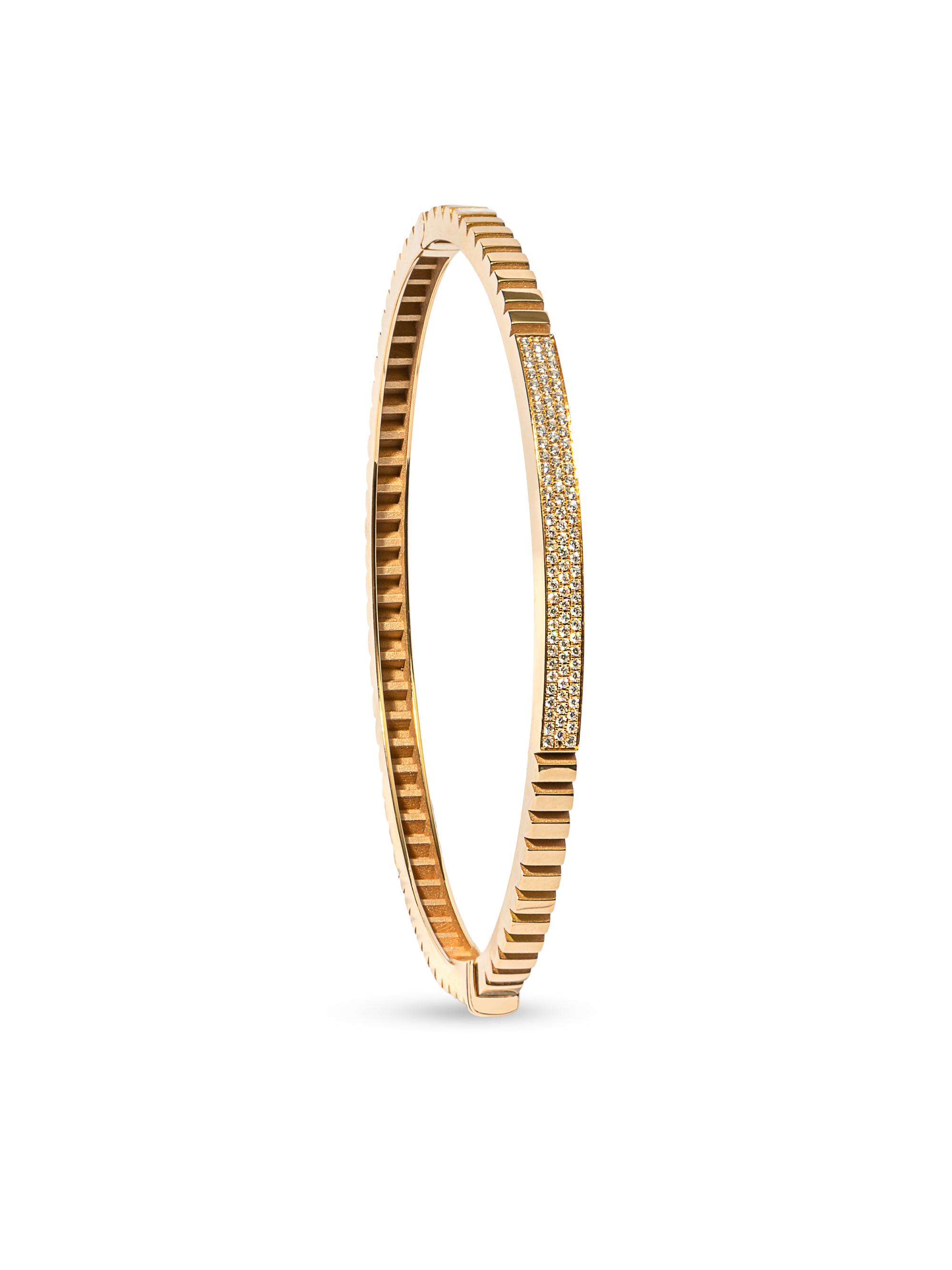 Chiarelli Milano Women's Riflessi 18K Yellow Gold & 0.40 TCW Diamond Bangle - Yellow Gold