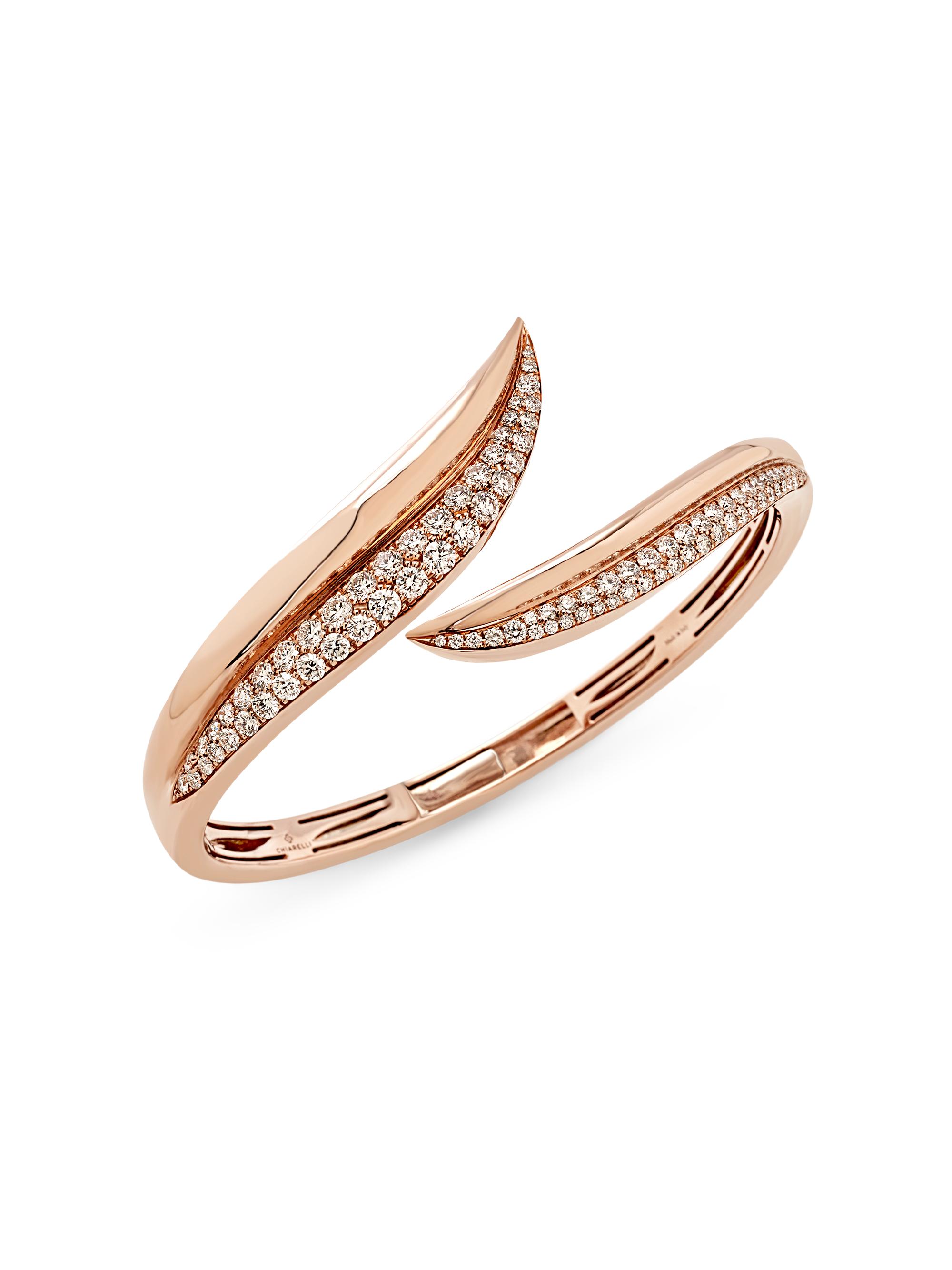 Chiarelli Milano Women's Ulivo 18K Rose Gold & 2.72 TCW Diamond Bangle - Rose Gold