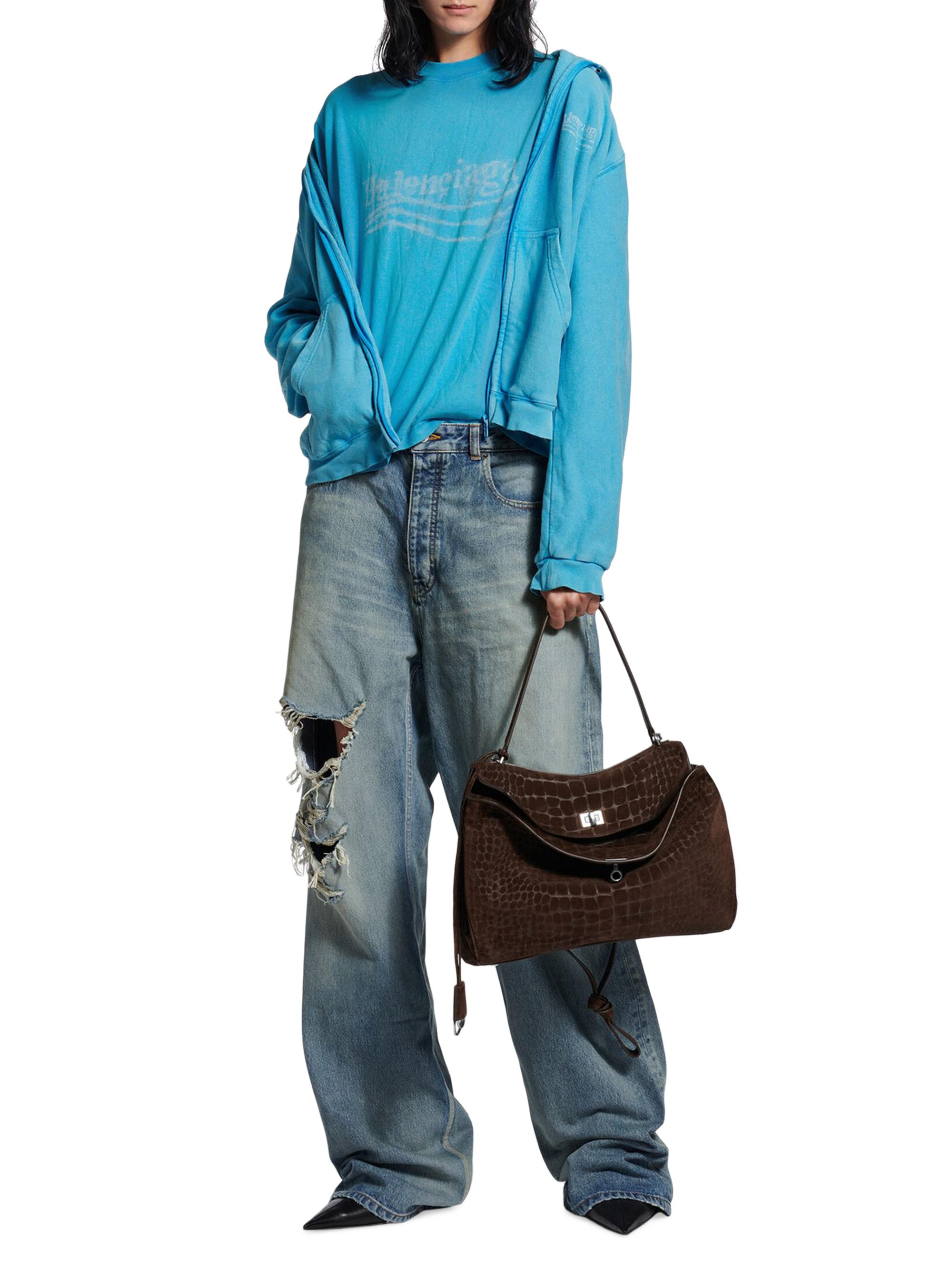 Balenciaga Washed Crayon Political Medium Fit T-Shirt | Saks Fifth