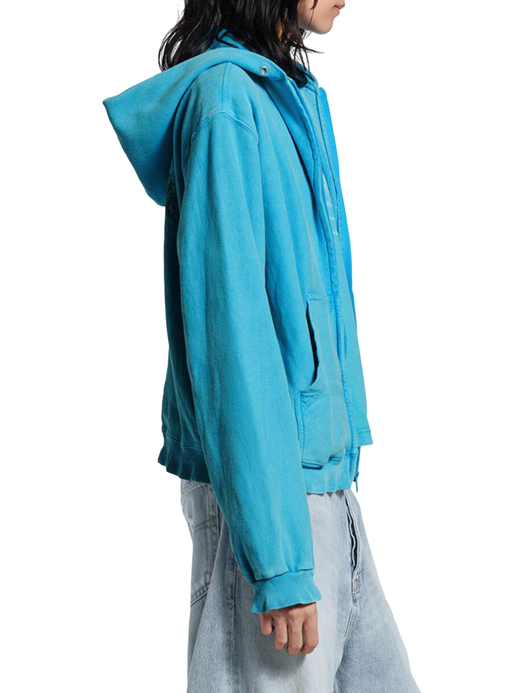 Balenciaga Washed Crayon Political Zip-Up Regular Fit Hoodie