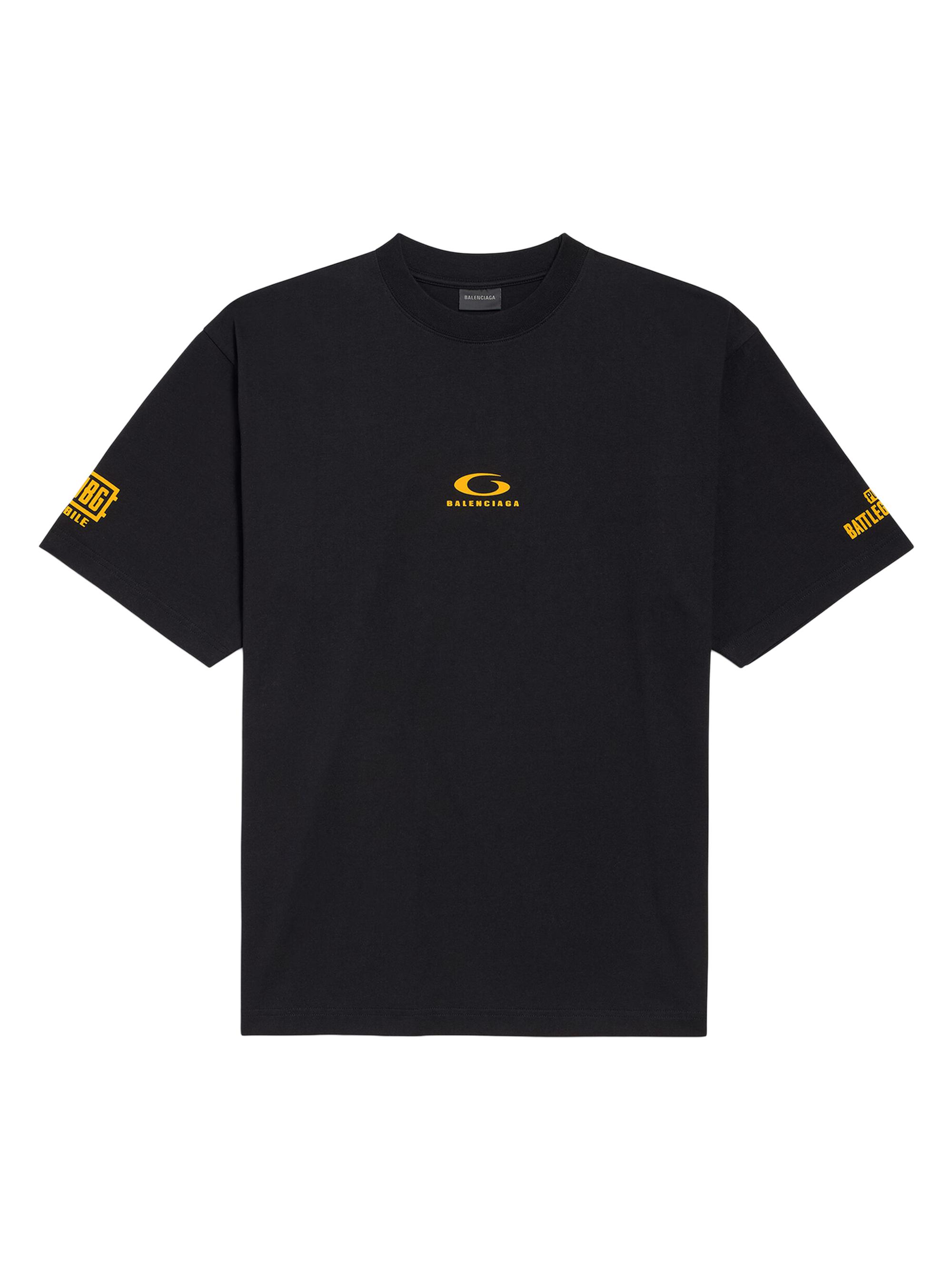 Balenciaga Men's I Pubg I Pubg Medium Fit T-Shirt - Black