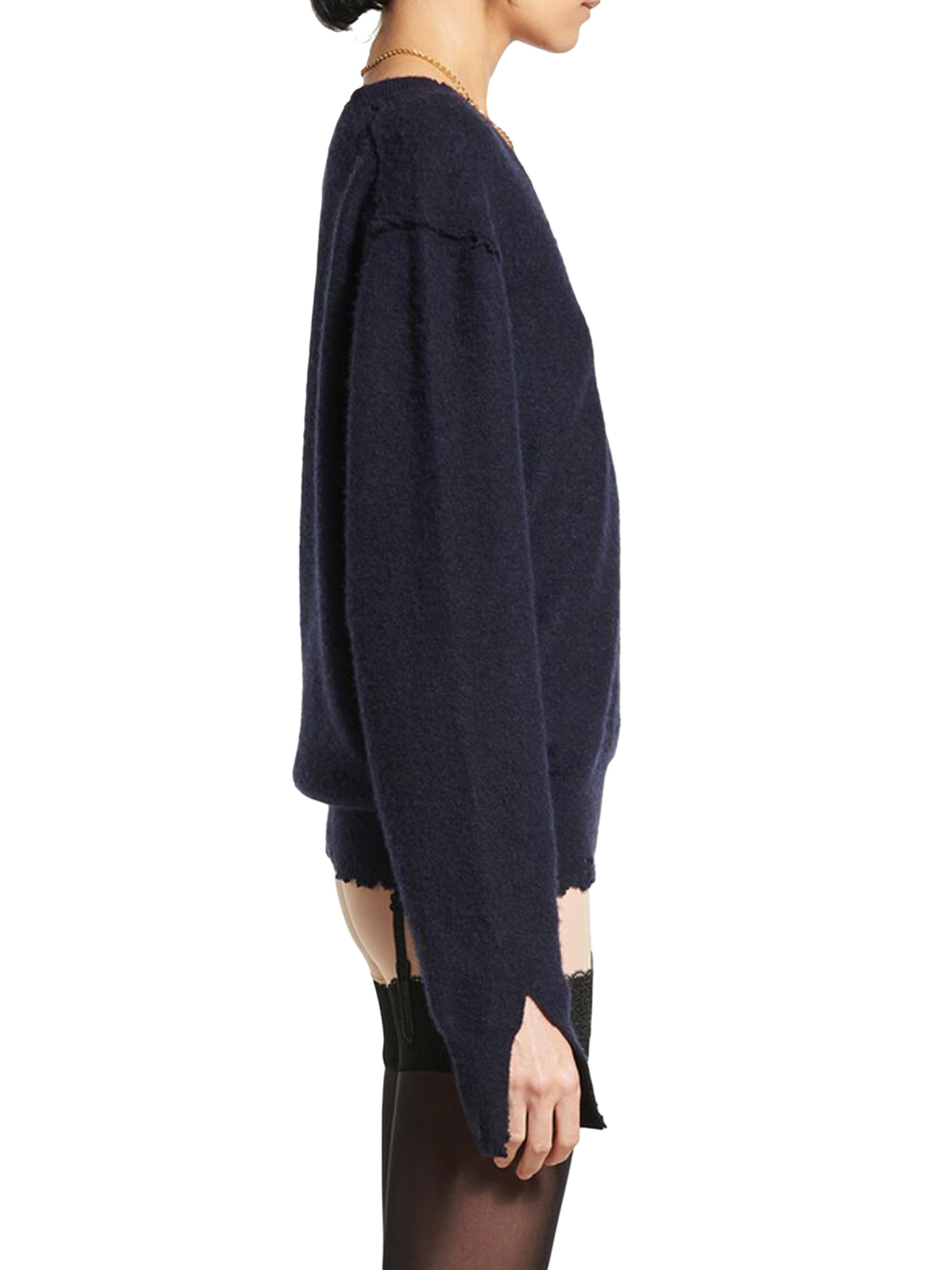 Balenciaga Laurel Classic Inside-Out V-Neck Sweater | Saks Fifth