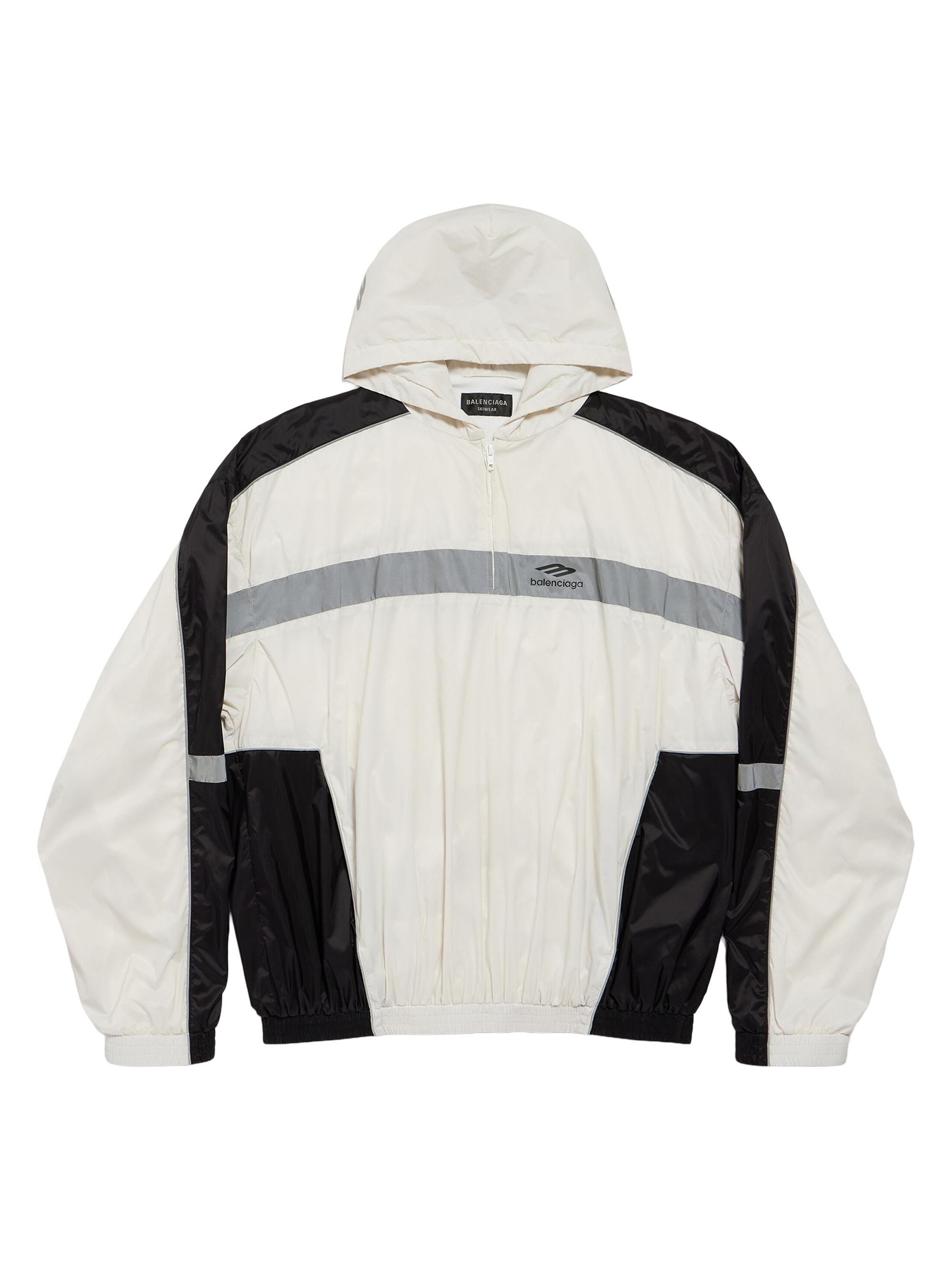 Balenciaga Men's 3B Sports Icon Ski Tracksuit Hoodie - Chalky White Black
