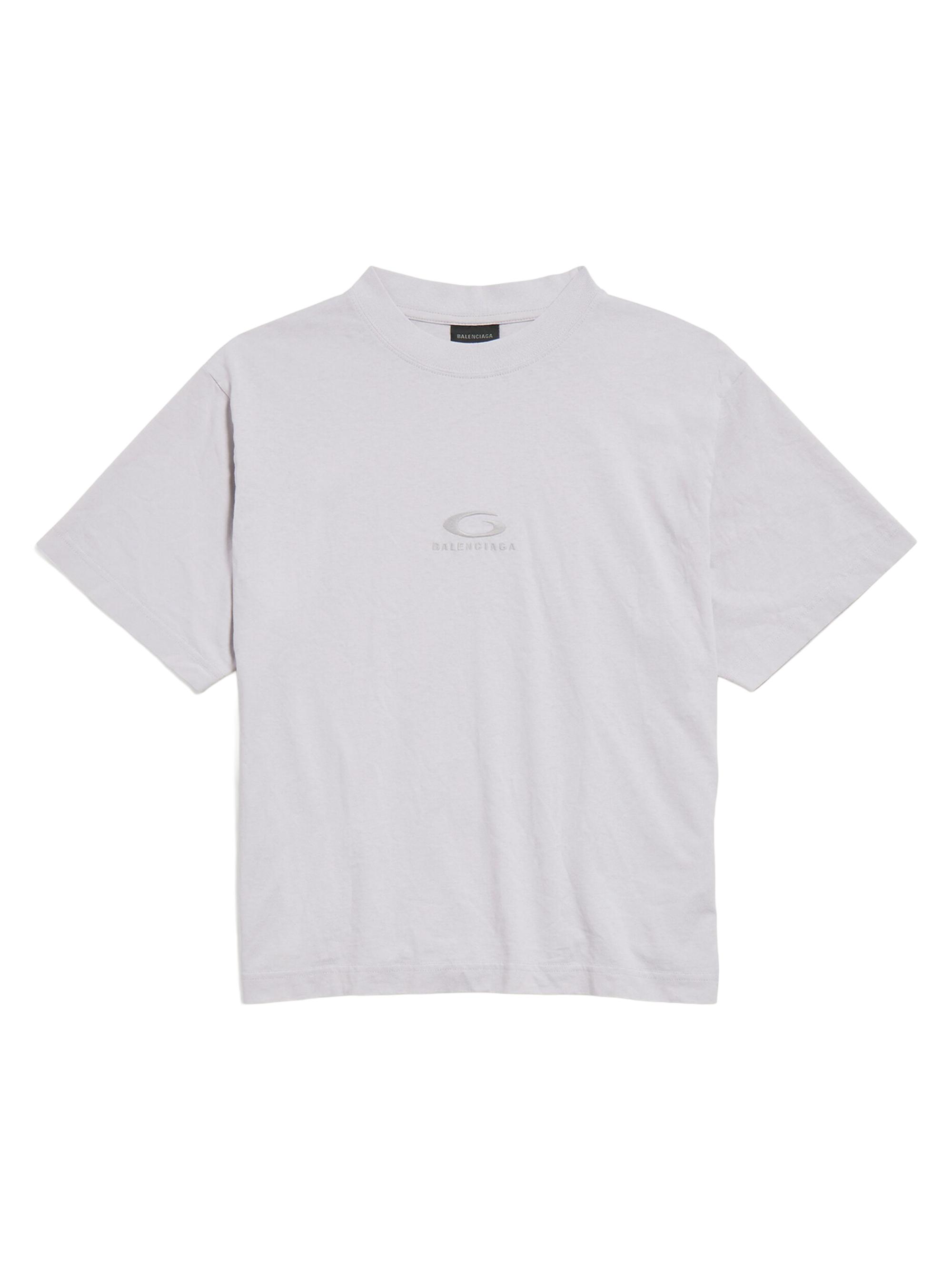 Balenciaga Women's Loop Sports Icon Medium Fit T-Shirt - Dirty White