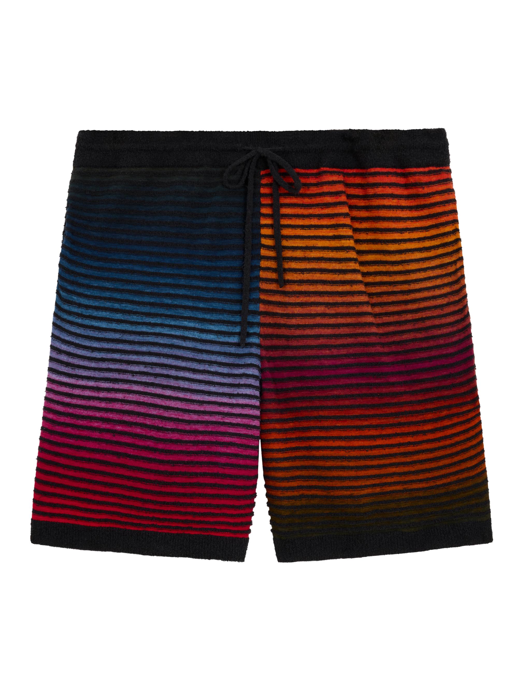 LOEWE Men's  x Paula's Ibiza Striped Knit Shorts - Multicolor Black