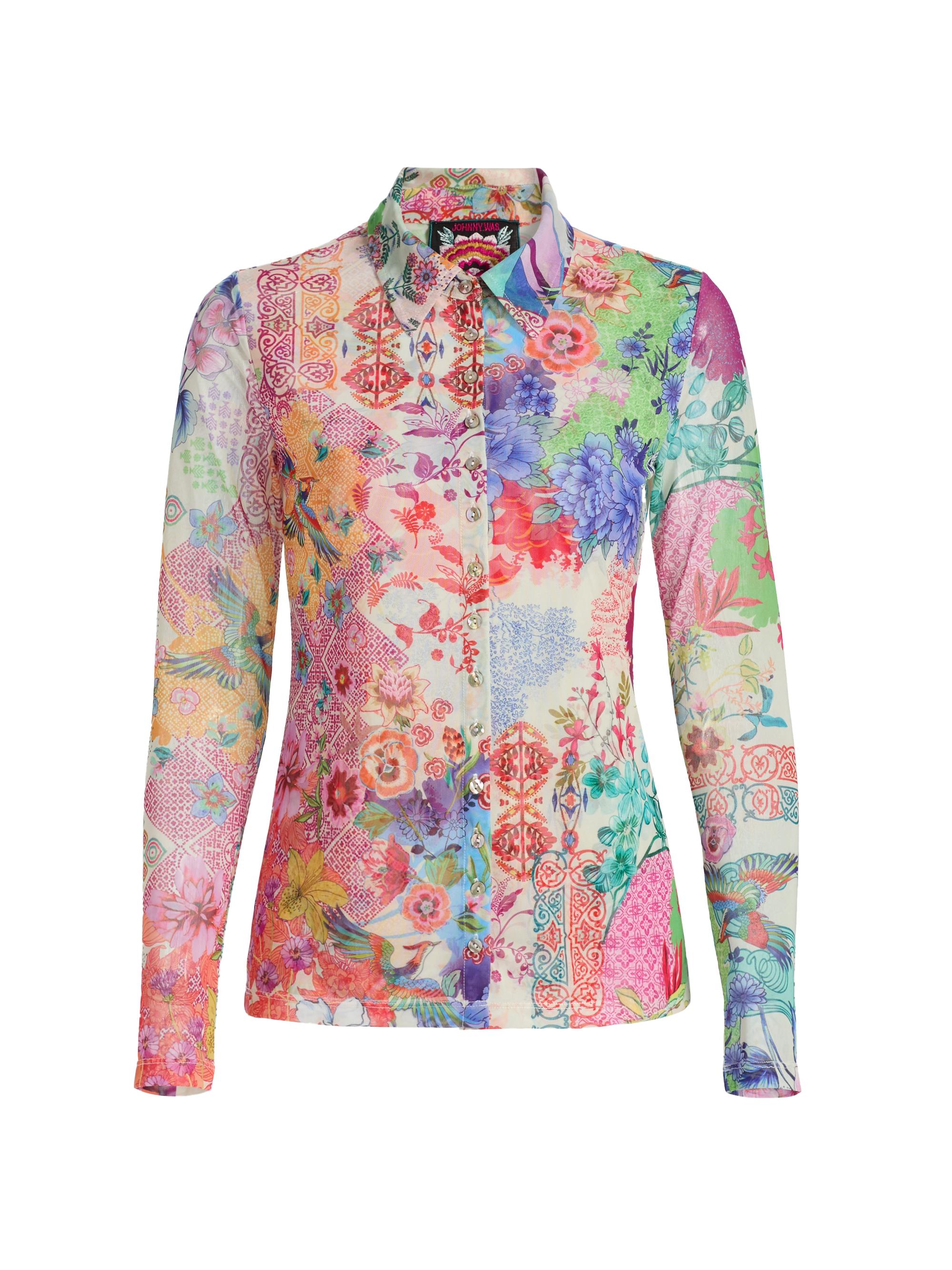 Johnny Was Women's Mcdreamer Floral Shirt - Mcdreamer Print