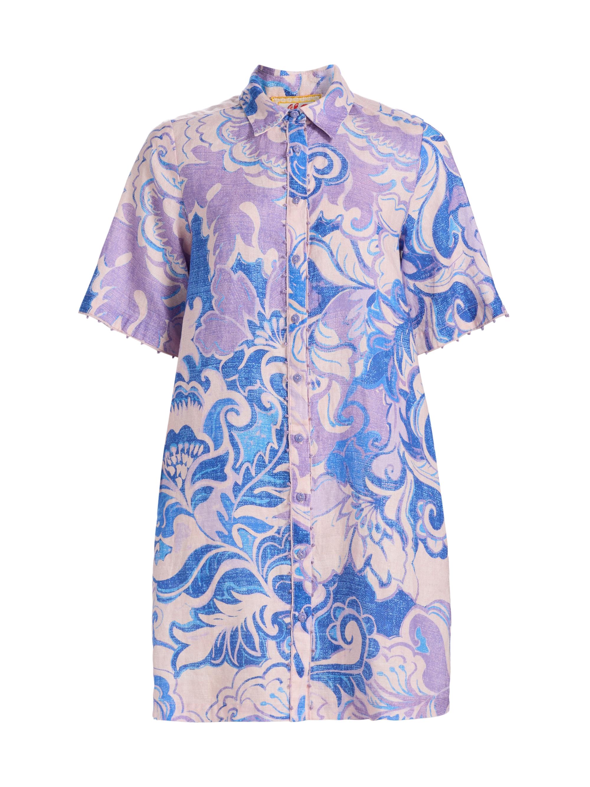 Johnny Was Women's Ravena Linen Shirtdress - Ravena