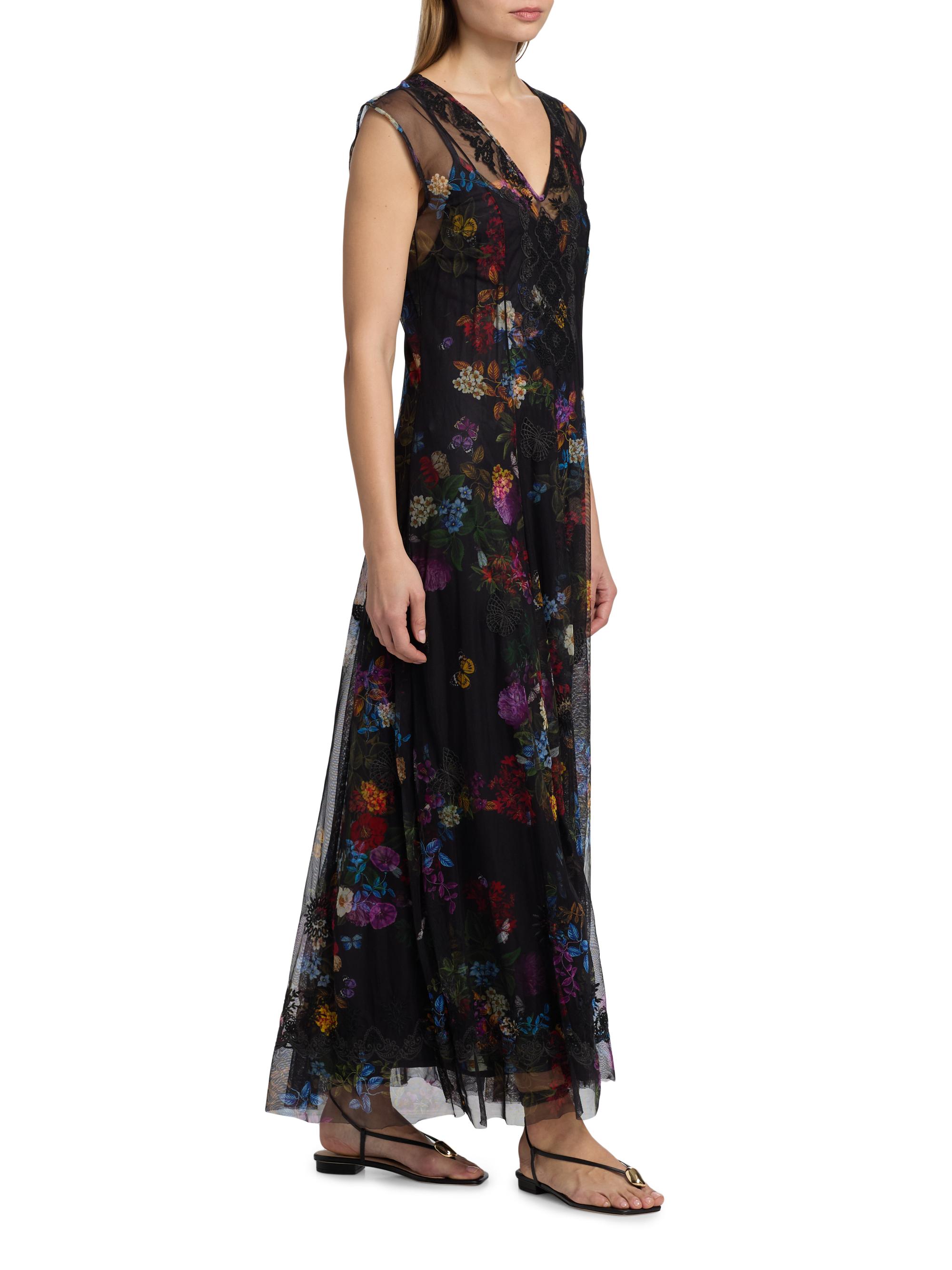 Johnny Was Kahlani Socorro Mesh Dress | Saks Fifth Avenue
