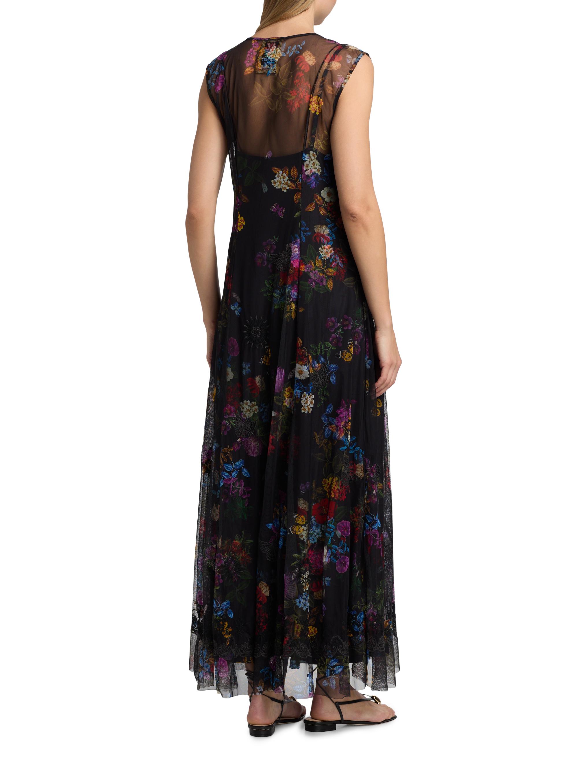 knee length dresses for ladies Johnny Was Theia Mesh Dress - Monika main image 0