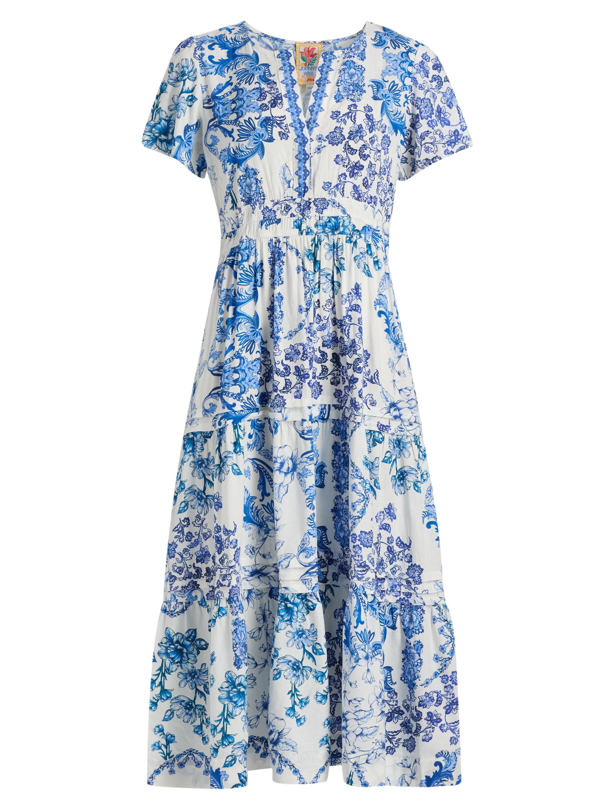 Johnny Was Women's Pintuck Tiered Midi-Dress - Vallora