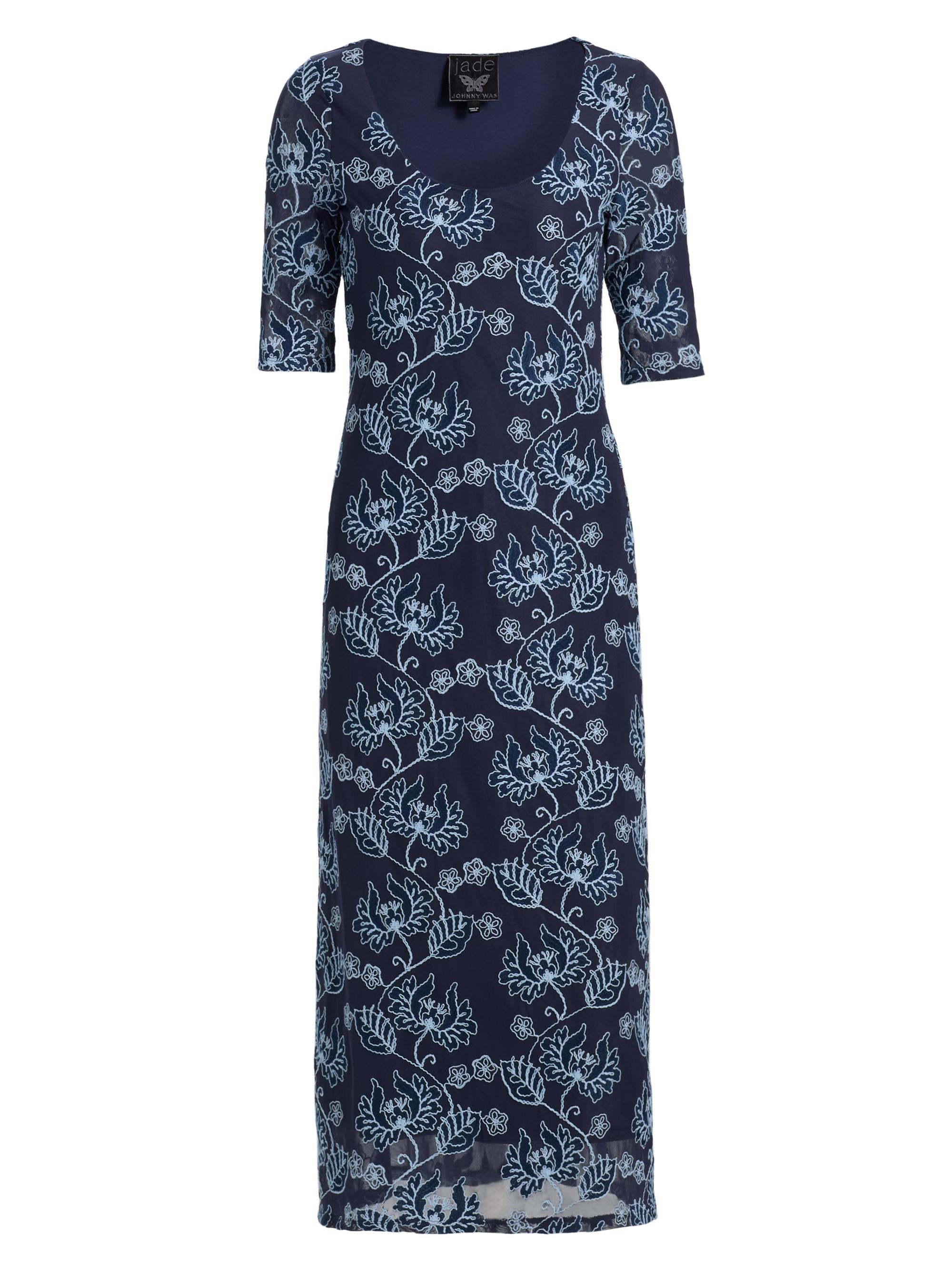 Johnny Was Women's Maya Mesh Midi-Dress - Luna Meadows