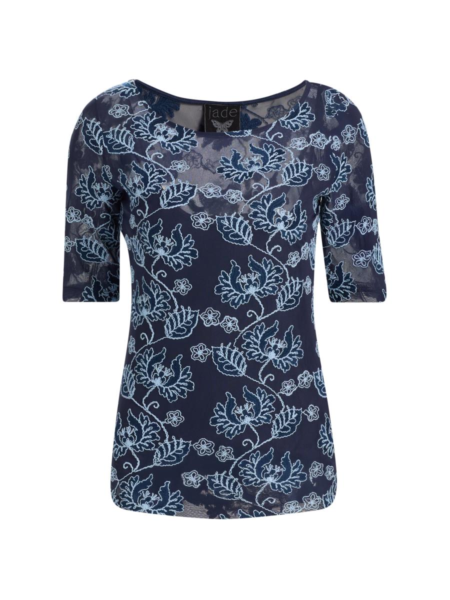 Johnny Was Women's Hannalyn Mesh T-shirt In Luna Meadows