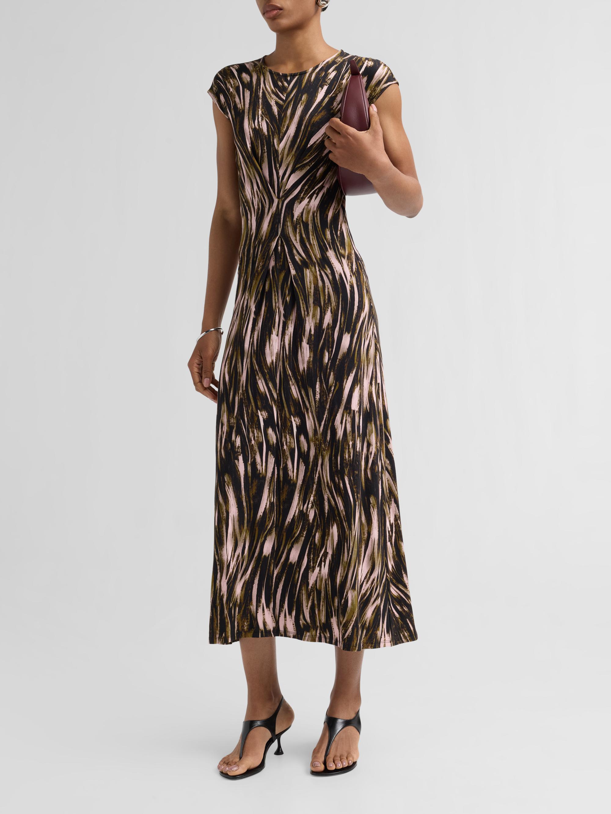 Proenza Schouler White Label Women's Miranda Printed Jersey Midi Dress - Willow Multi | Thumbnail 4