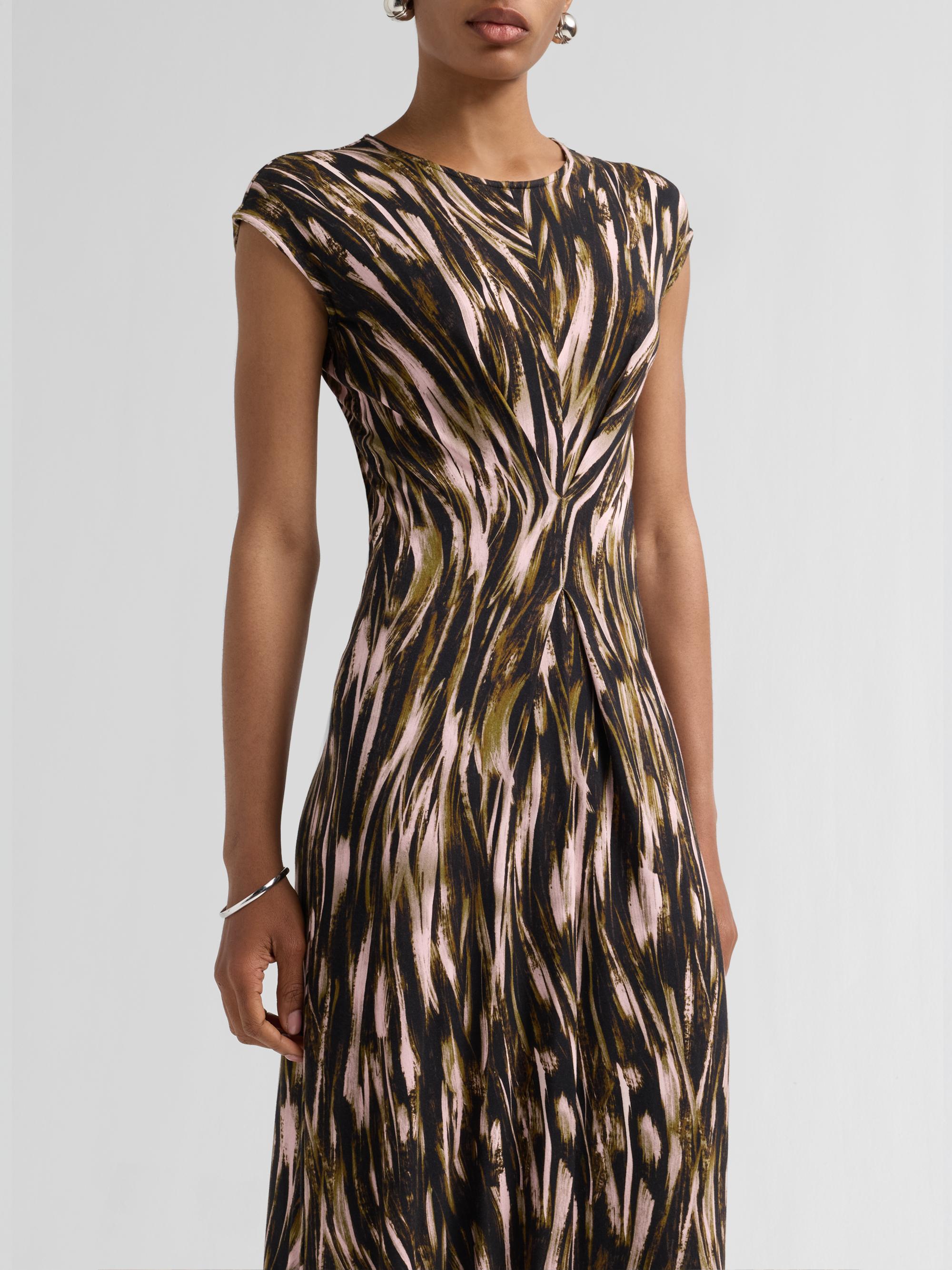 Proenza Schouler White Label Women's Miranda Printed Jersey Midi Dress - Willow Multi | Thumbnail 5