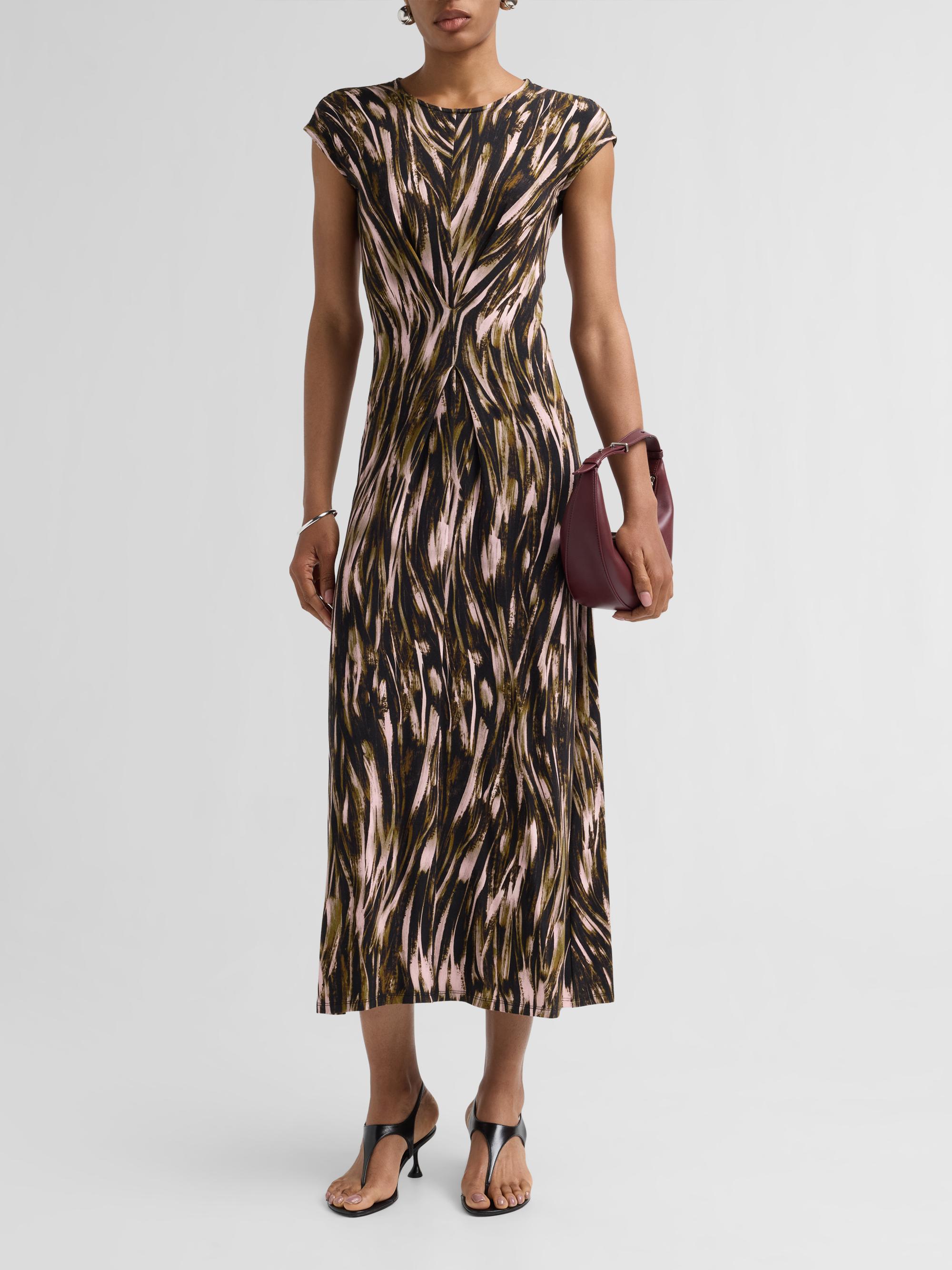 Proenza Schouler White Label Women's Miranda Printed Jersey Midi Dress - Willow Multi | Thumbnail 2