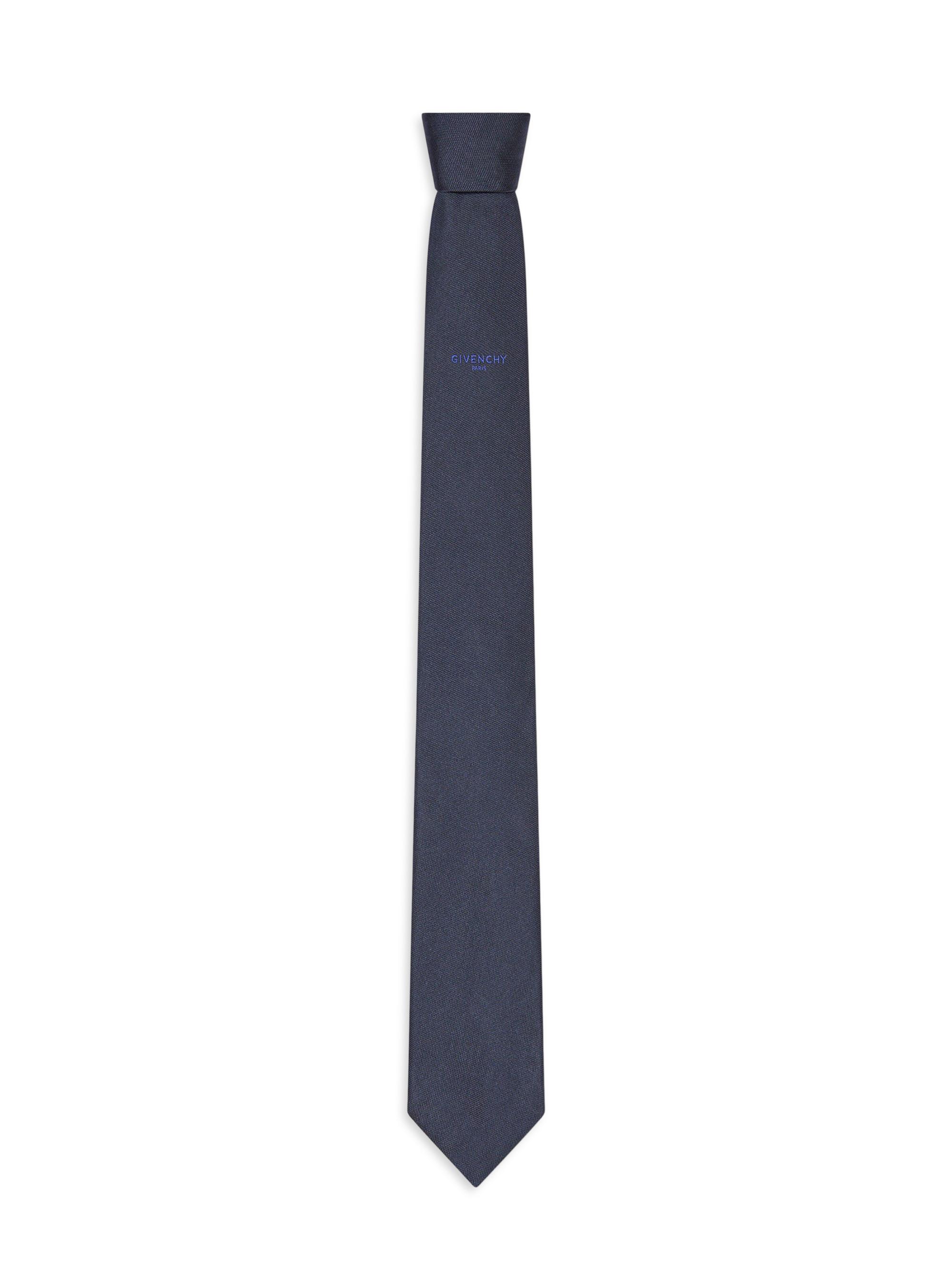 Givenchy Men's Paris Tie in Silk Jacquard - Navy