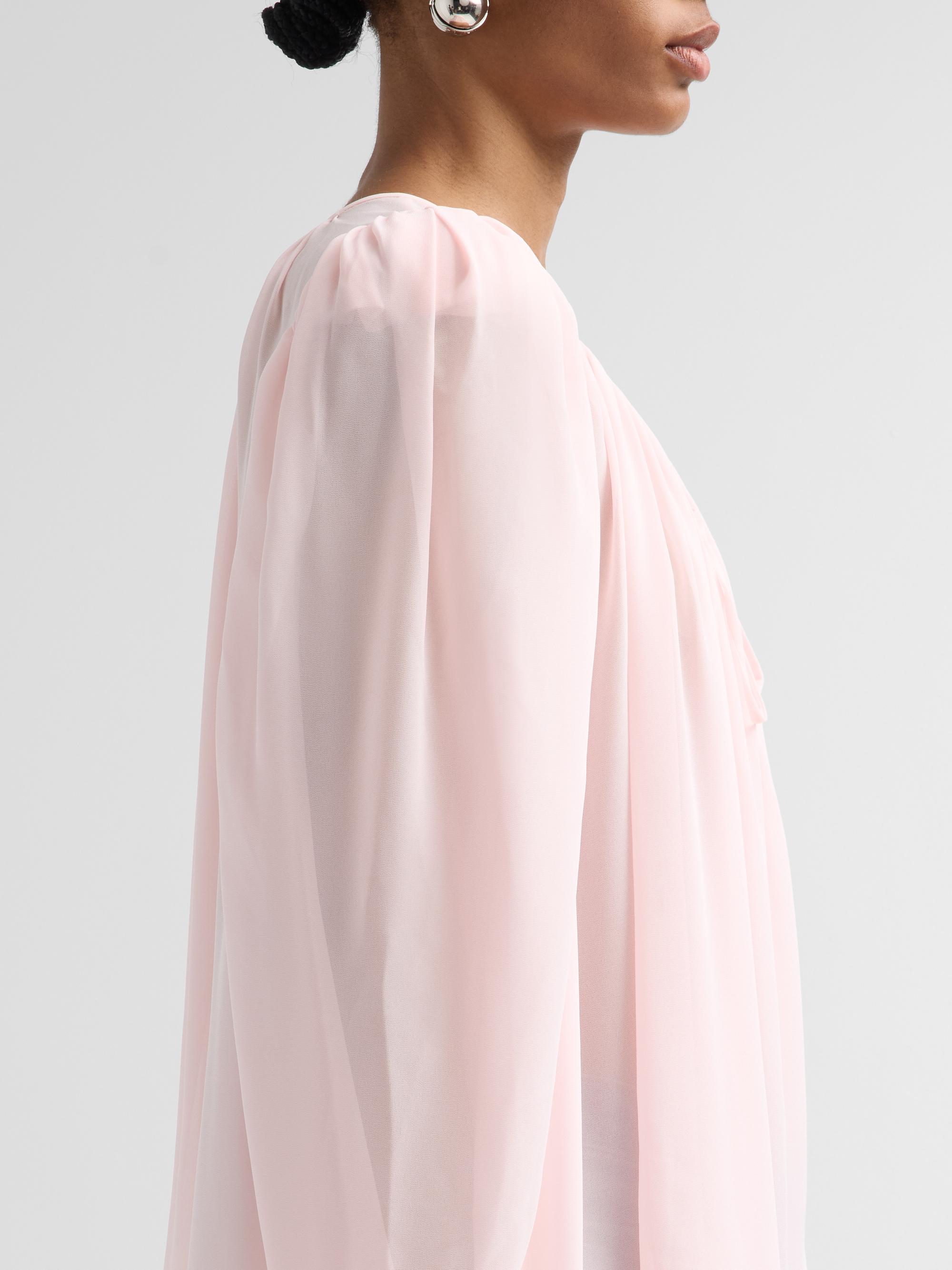 Ronny Kobo Women's Ivette Tie-Front Top - Ballet Pink | Thumbnail 5