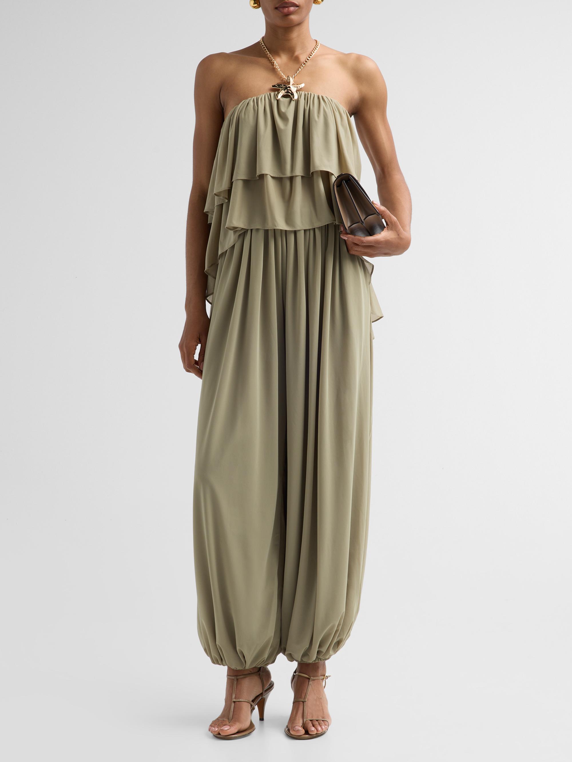 Ronny Kobo Women's Starla Tiered Halter Top - Elm | Thumbnail 2