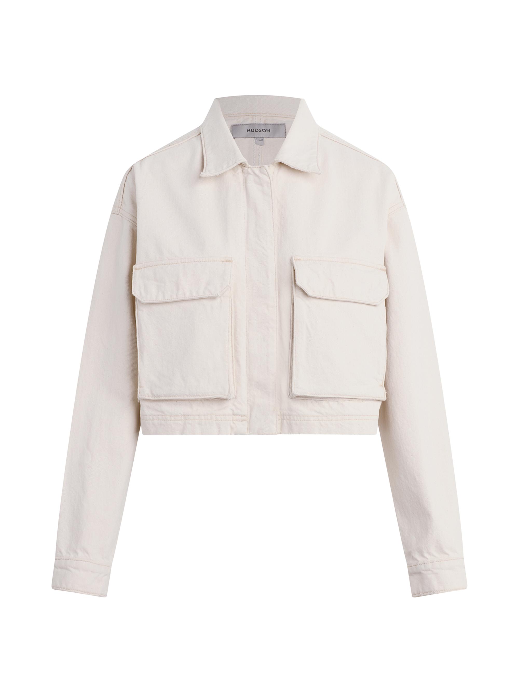 Hudson Jeans Women's Chore Cotton Jacket - Ecru