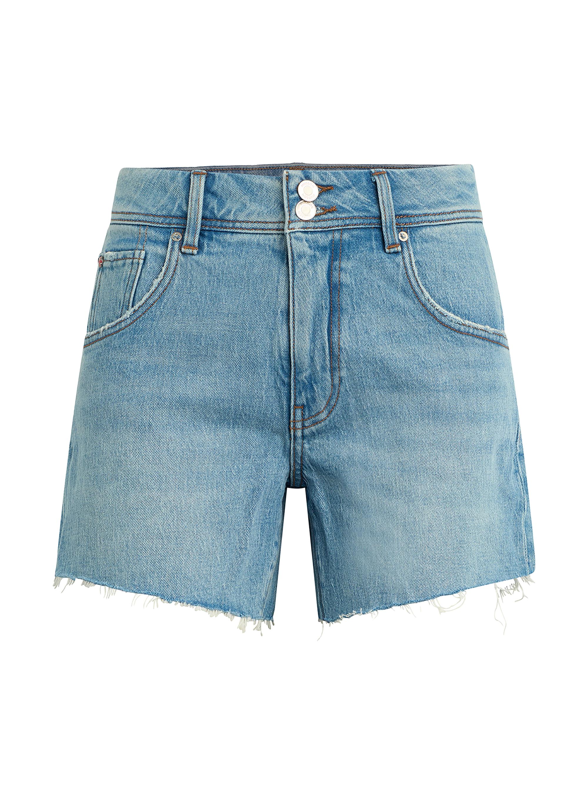 Hudson Jeans Women's Devon Raw-Edge Boyfriend Denim Shorts - Rush
