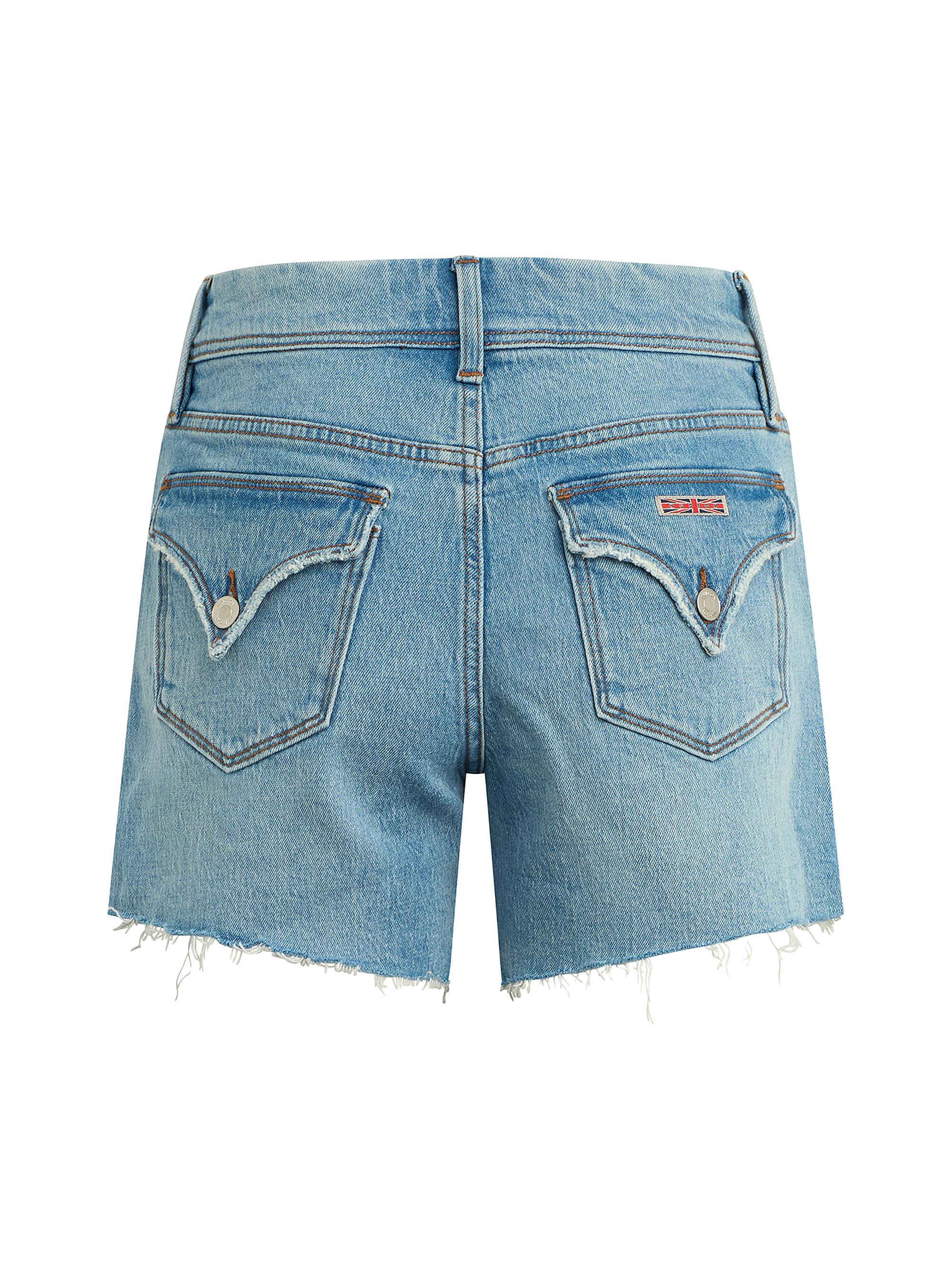 Hudson Jeans Devon Raw-Edge Boyfriend Denim Shorts | Saks Fifth Avenue