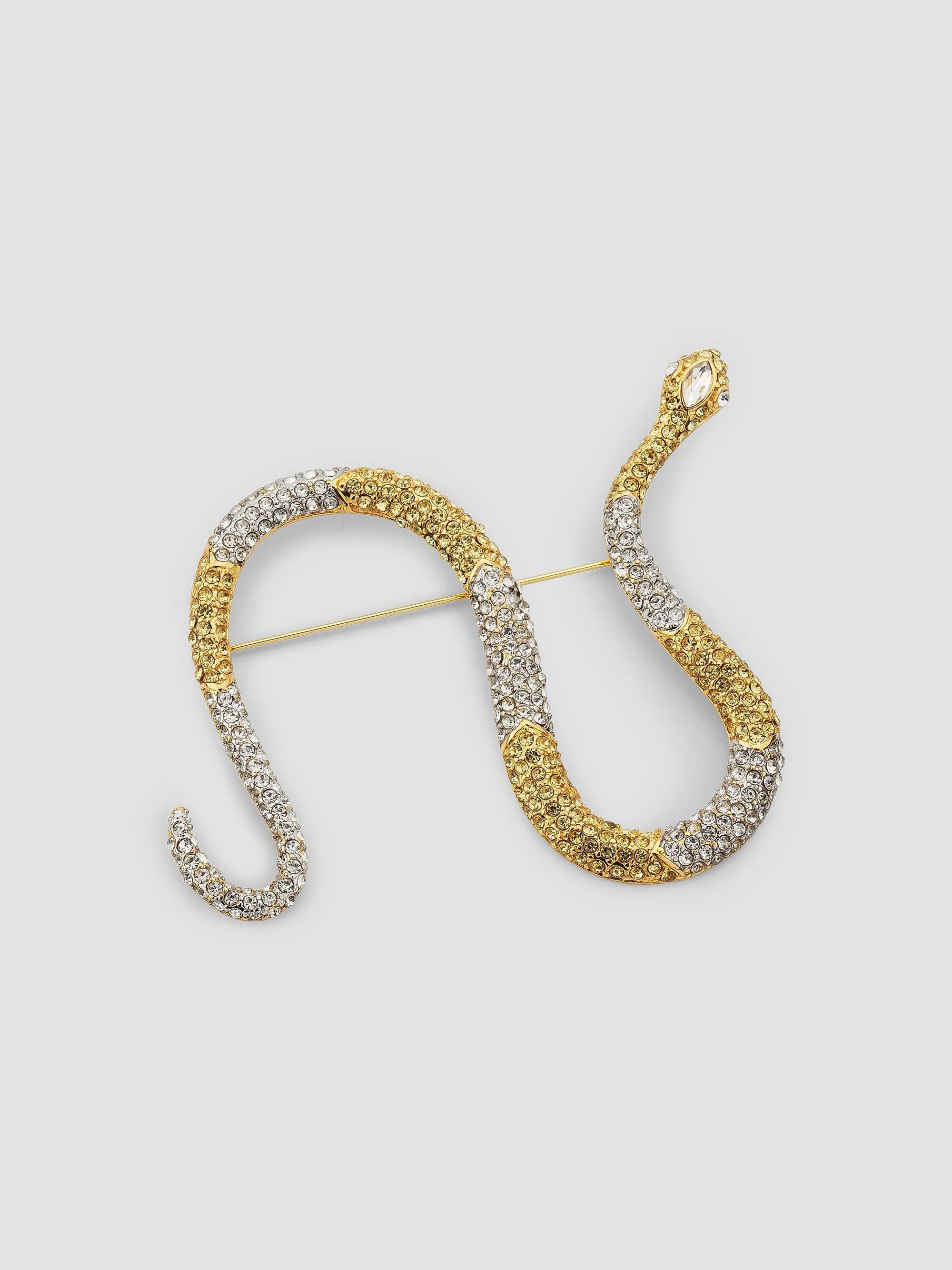 Saint Laurent Goldtone YSL Logo Brooch | Saks Fifth Avenue